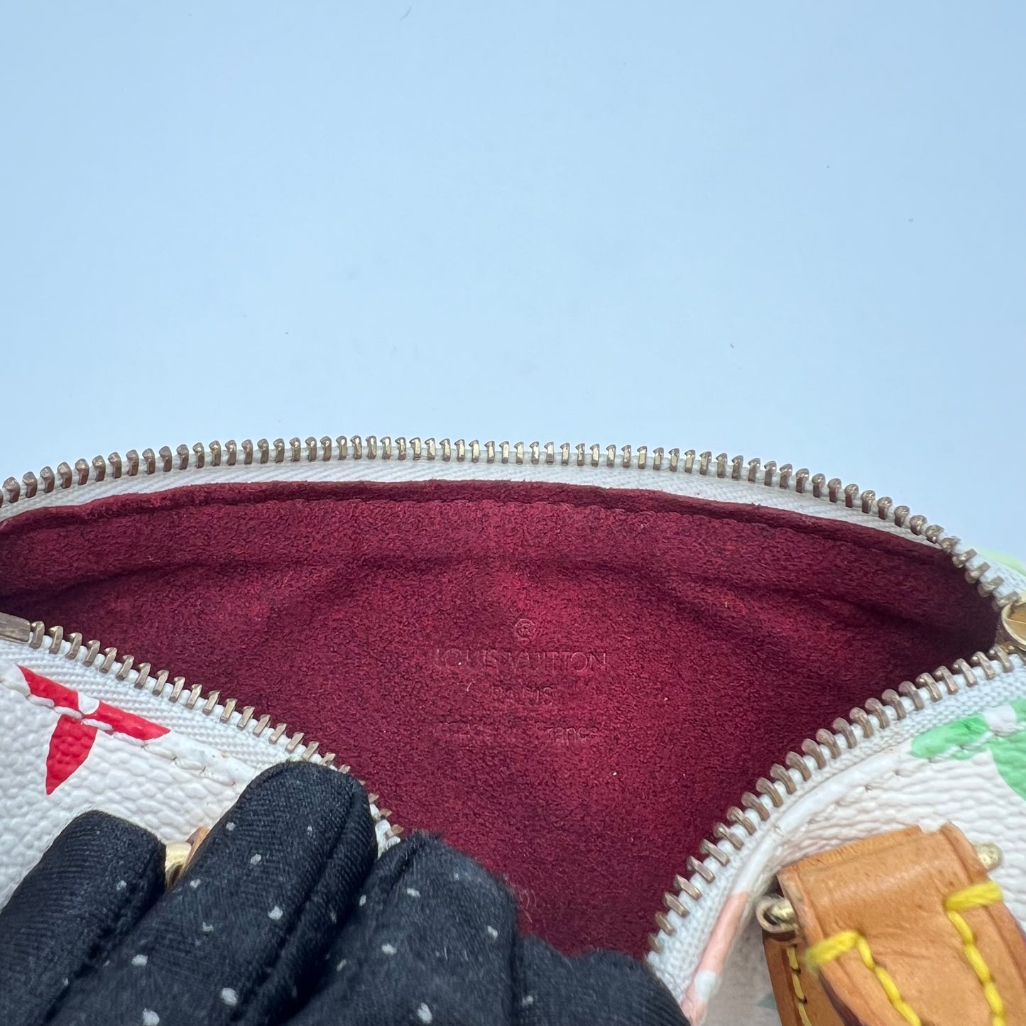 LV Takashi Murakami White Multicolor Mini Speedy