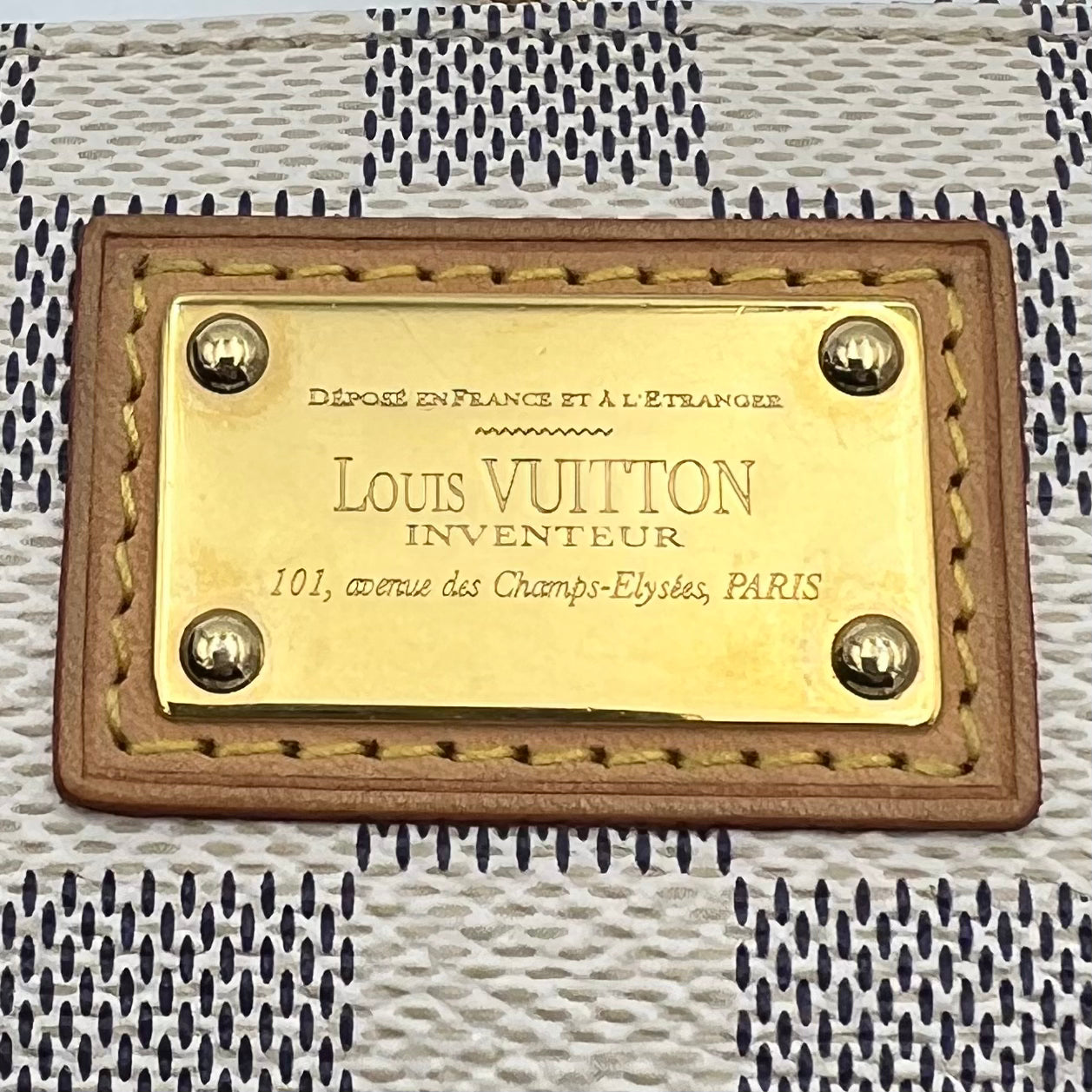 LV Damier Azur Milla Pochette MM