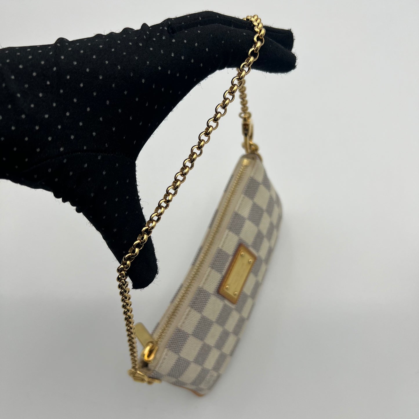 LV Damier Azur Milla Pochette MM