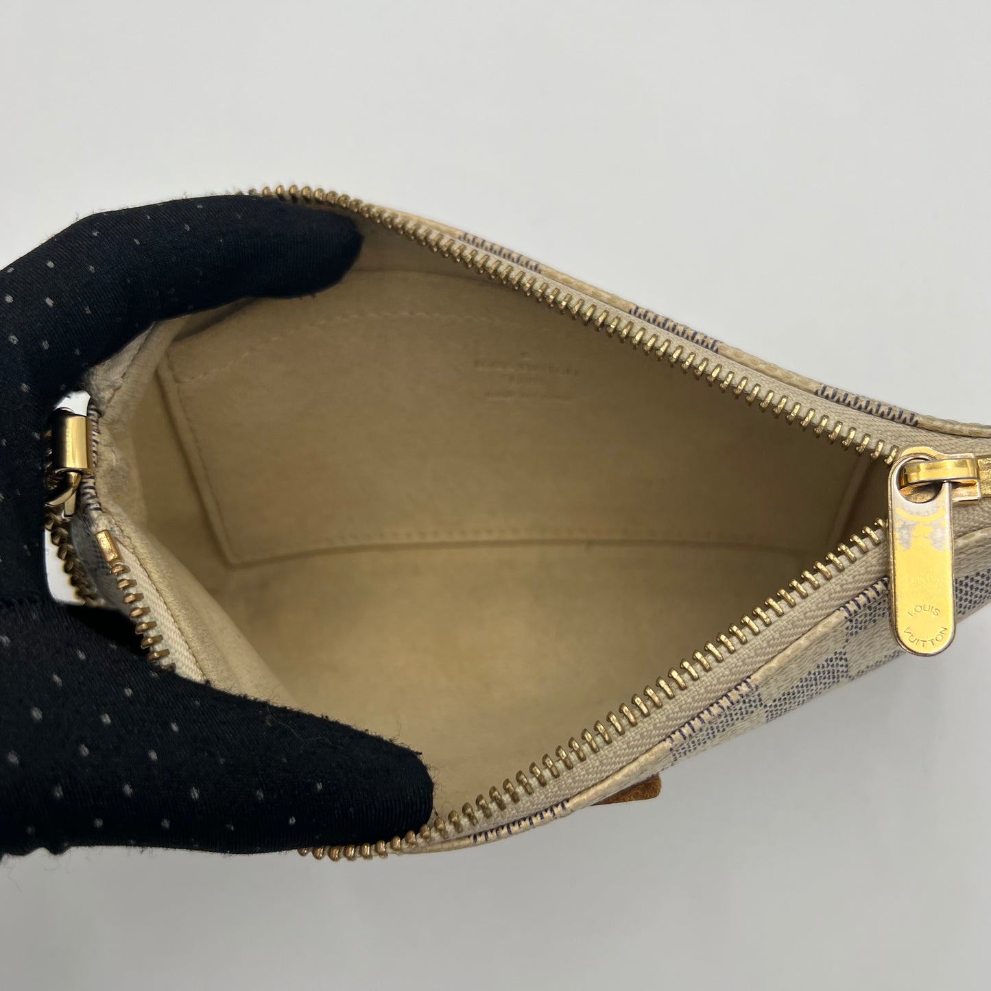 LV Damier Azur Milla Pochette MM