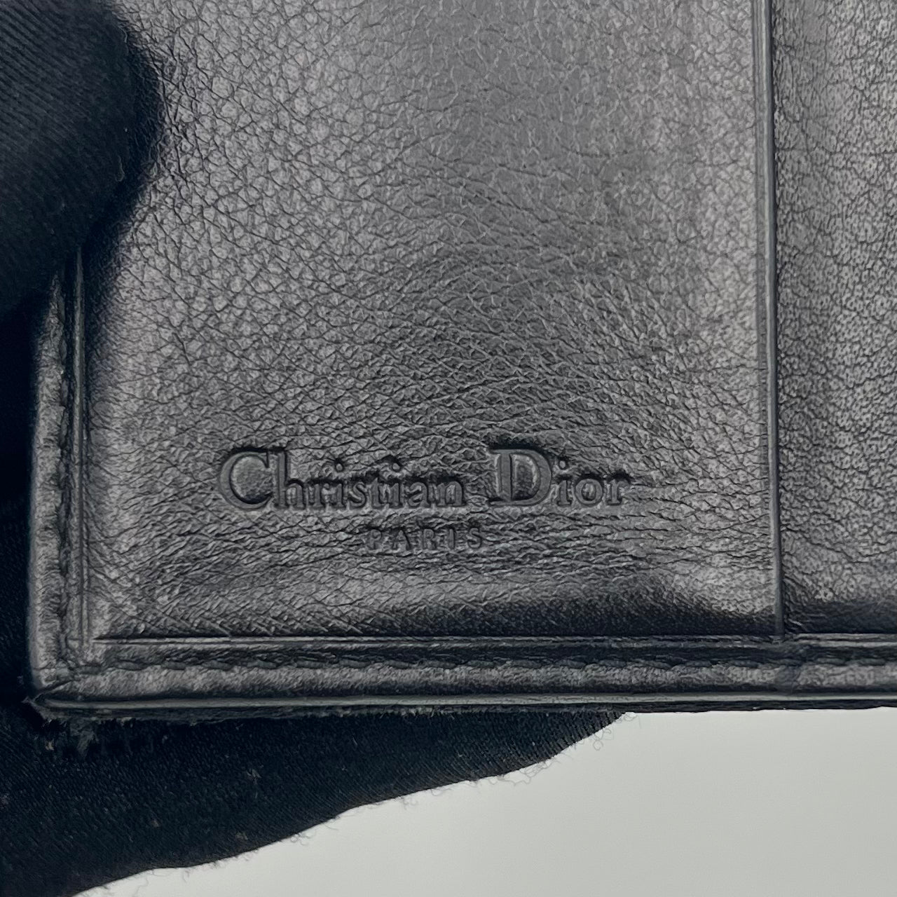 Chirstian Dior Black Trotter Street Chic Bifold Short Wallet