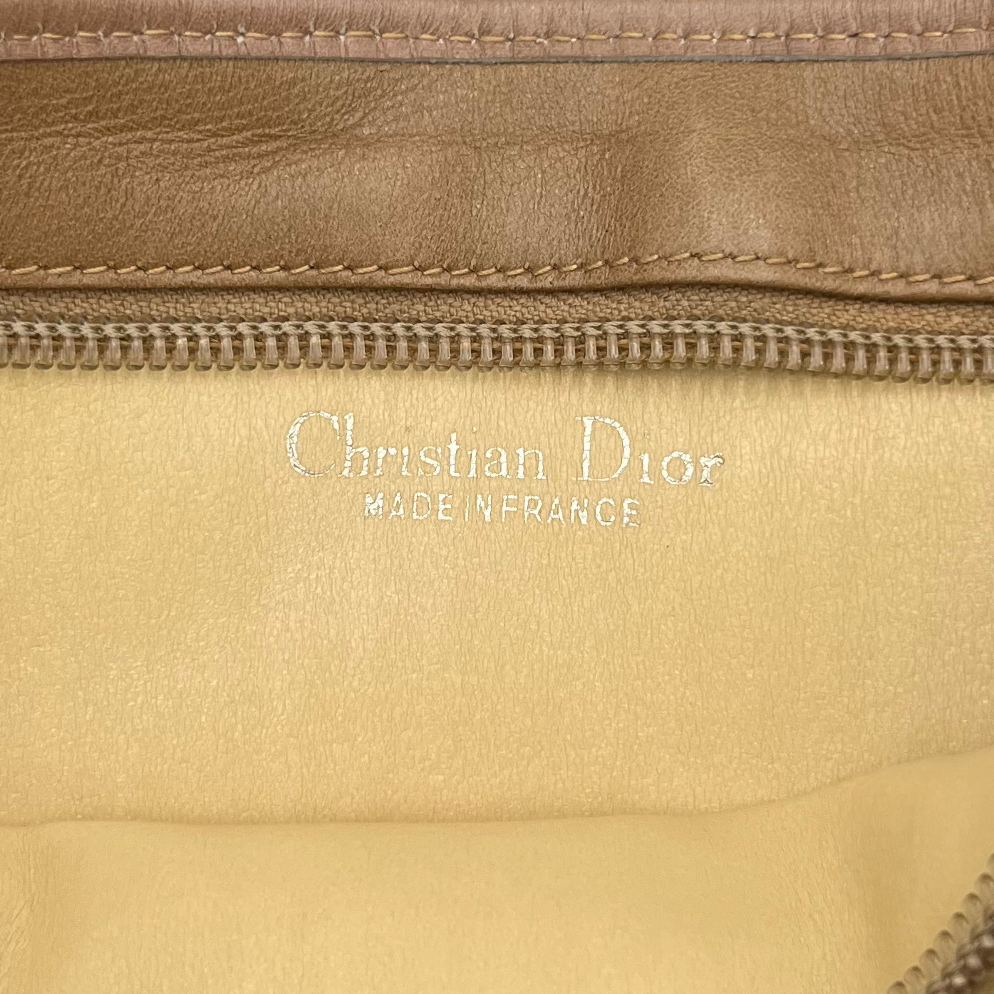 Christian Dior Vintage Gold Trotter CD Logo Shoulder Bag