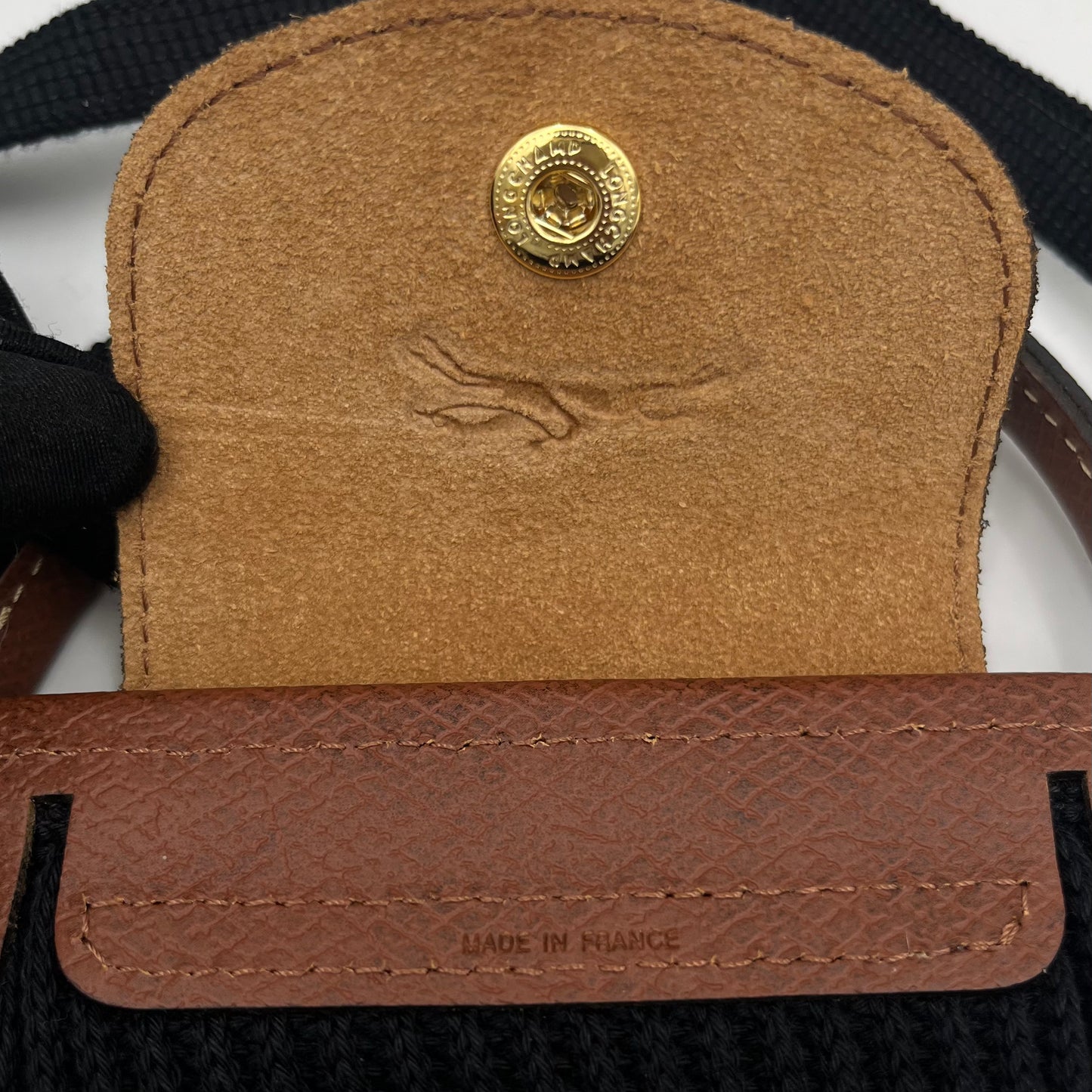 Longchamp Black Le Pliage Filet Mesh Bag