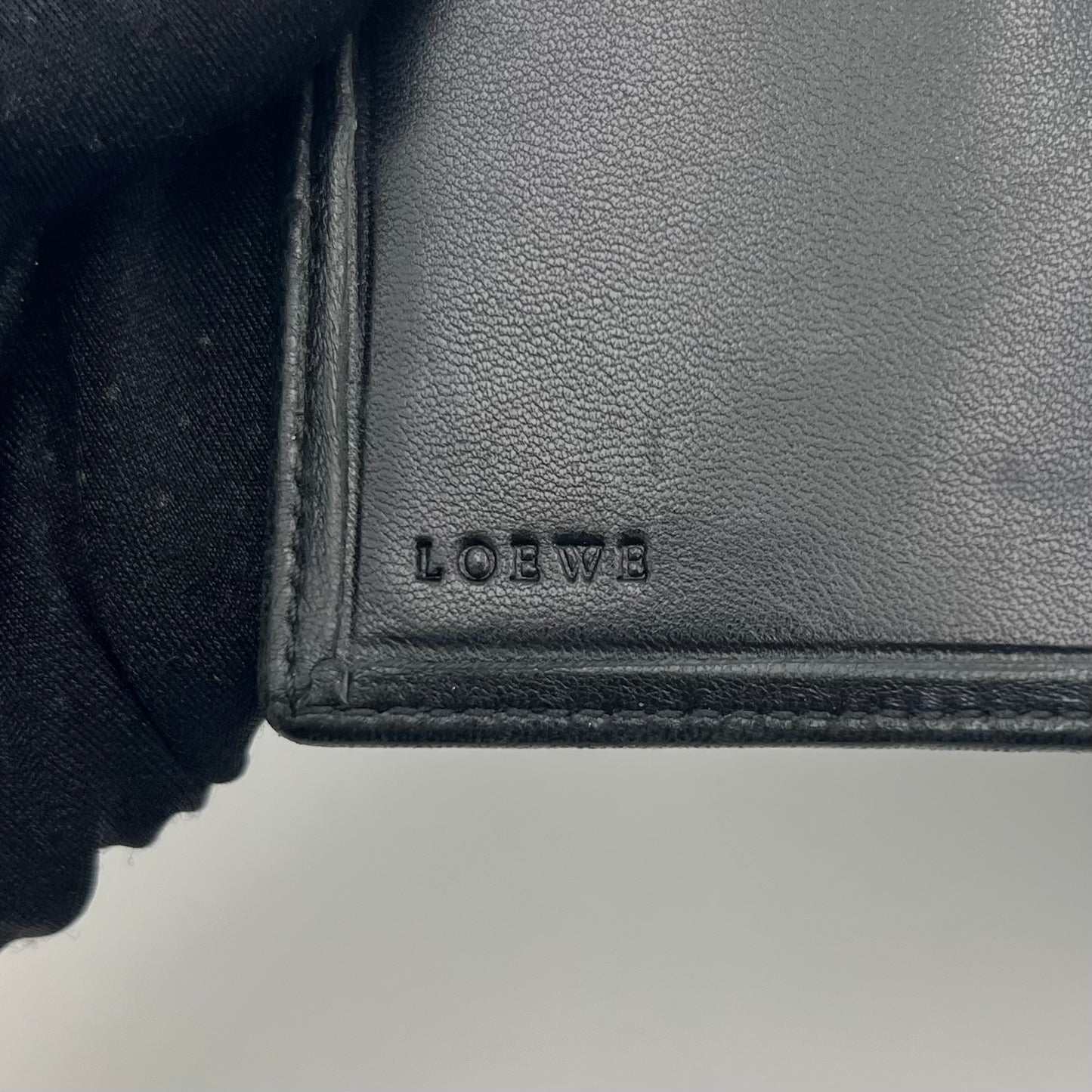 Loewe Black Anagram Soft Leather Long Bifold Wallet
