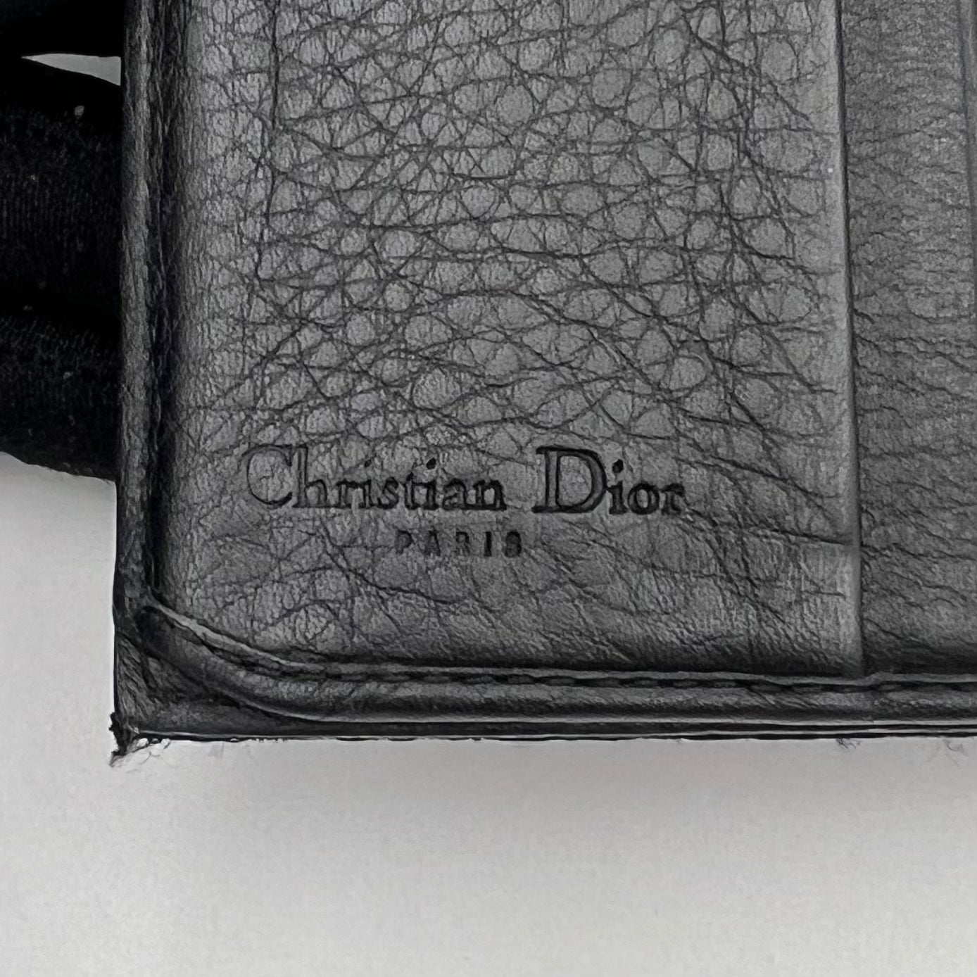 Chirstian Dior Black Trotter Street Chic Trifold Long Wallet