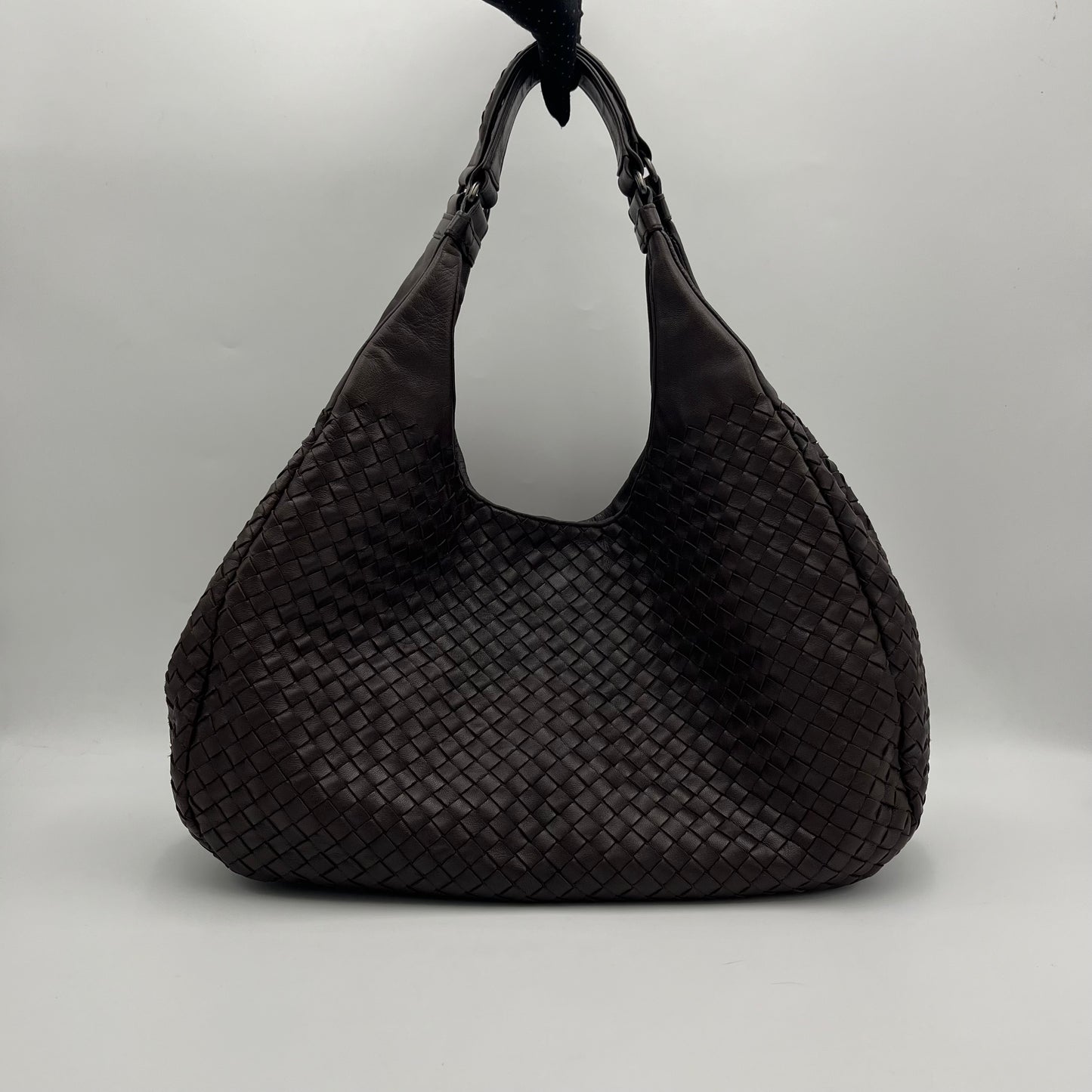 Bottega Veneta Brown Intrecciato Campana Large Hobo Bag