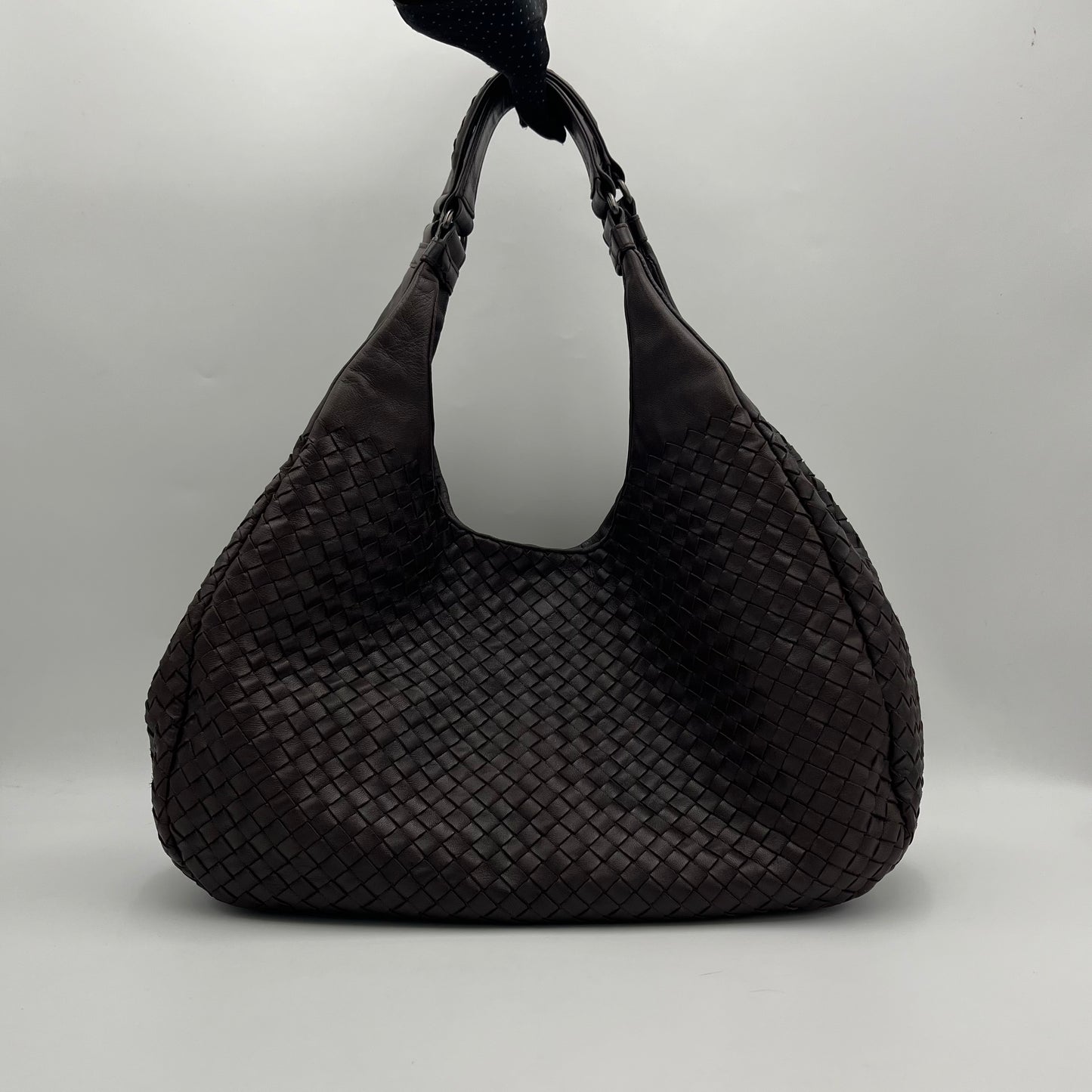 Bottega Veneta Brown Intrecciato Campana Large Hobo Bag
