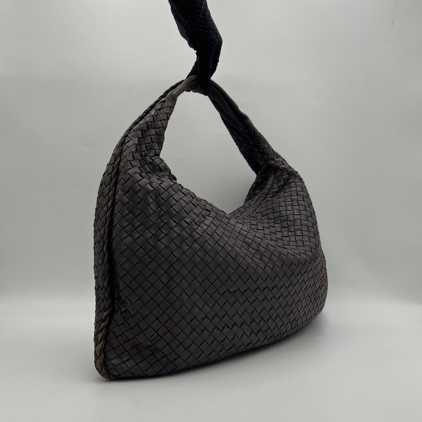 Bottega Veneta Brown Intrecciato Large Hobo Bag
