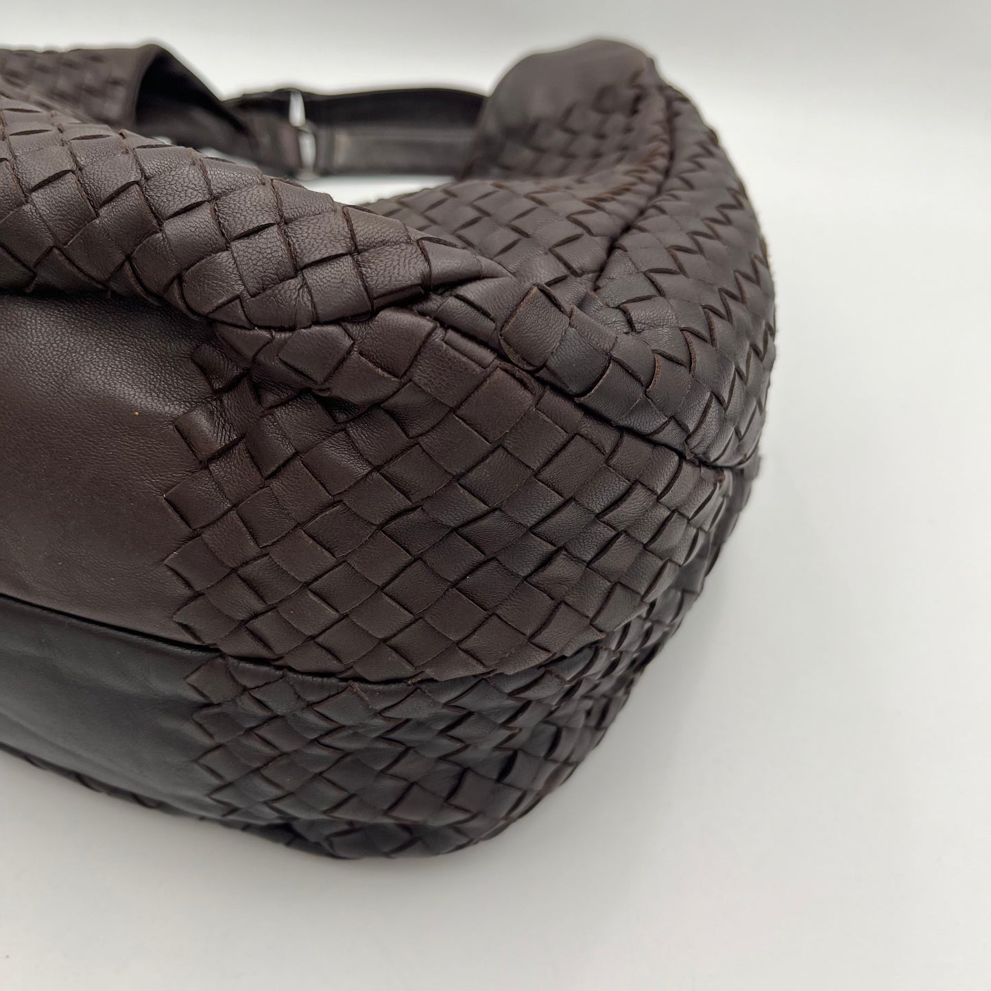 Bottega Veneta Brown Intrecciato Campana Large Hobo Bag