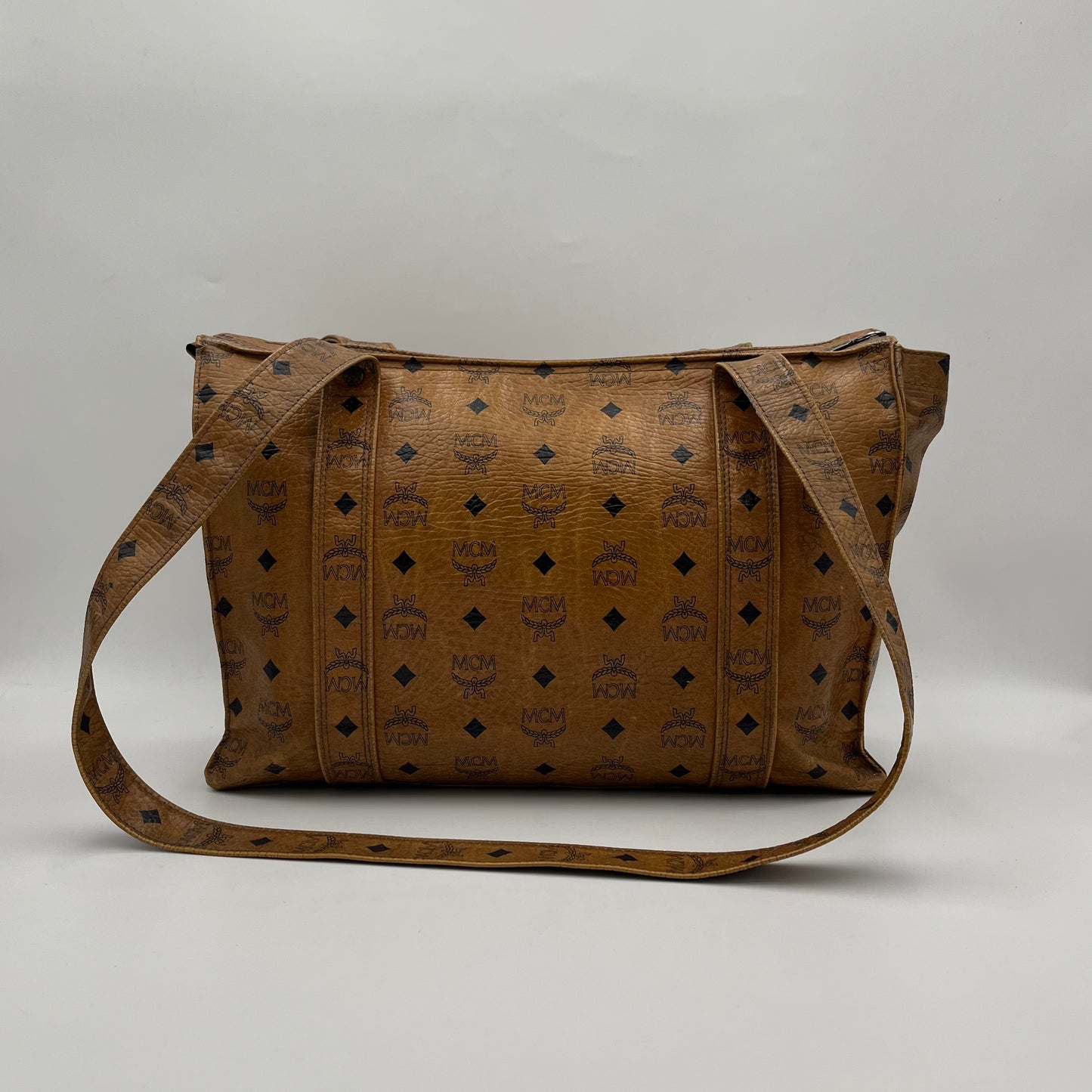 MCM Cognac Shopper's Tote