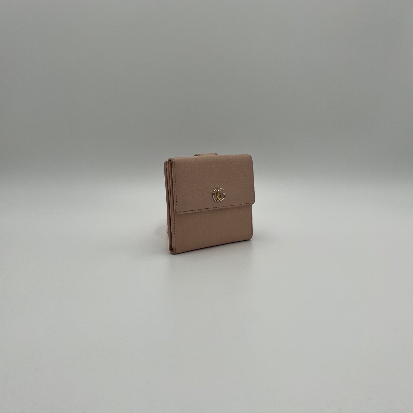 Gucci Light Pink Marmont Short Compact Wallet