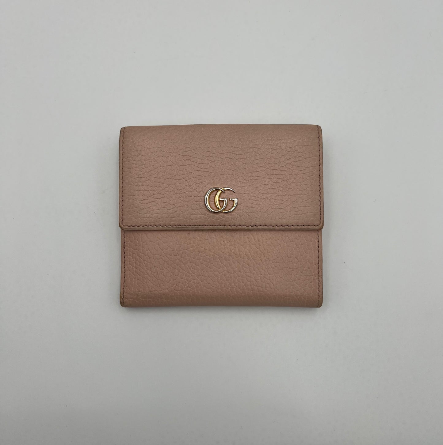 Gucci Light Pink Marmont Short Compact Wallet