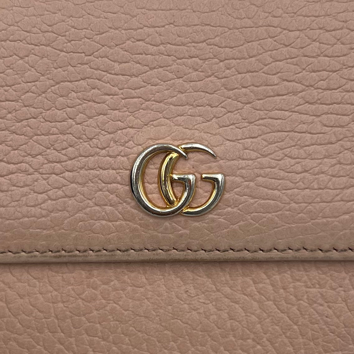 Gucci Light Pink Marmont Short Compact Wallet