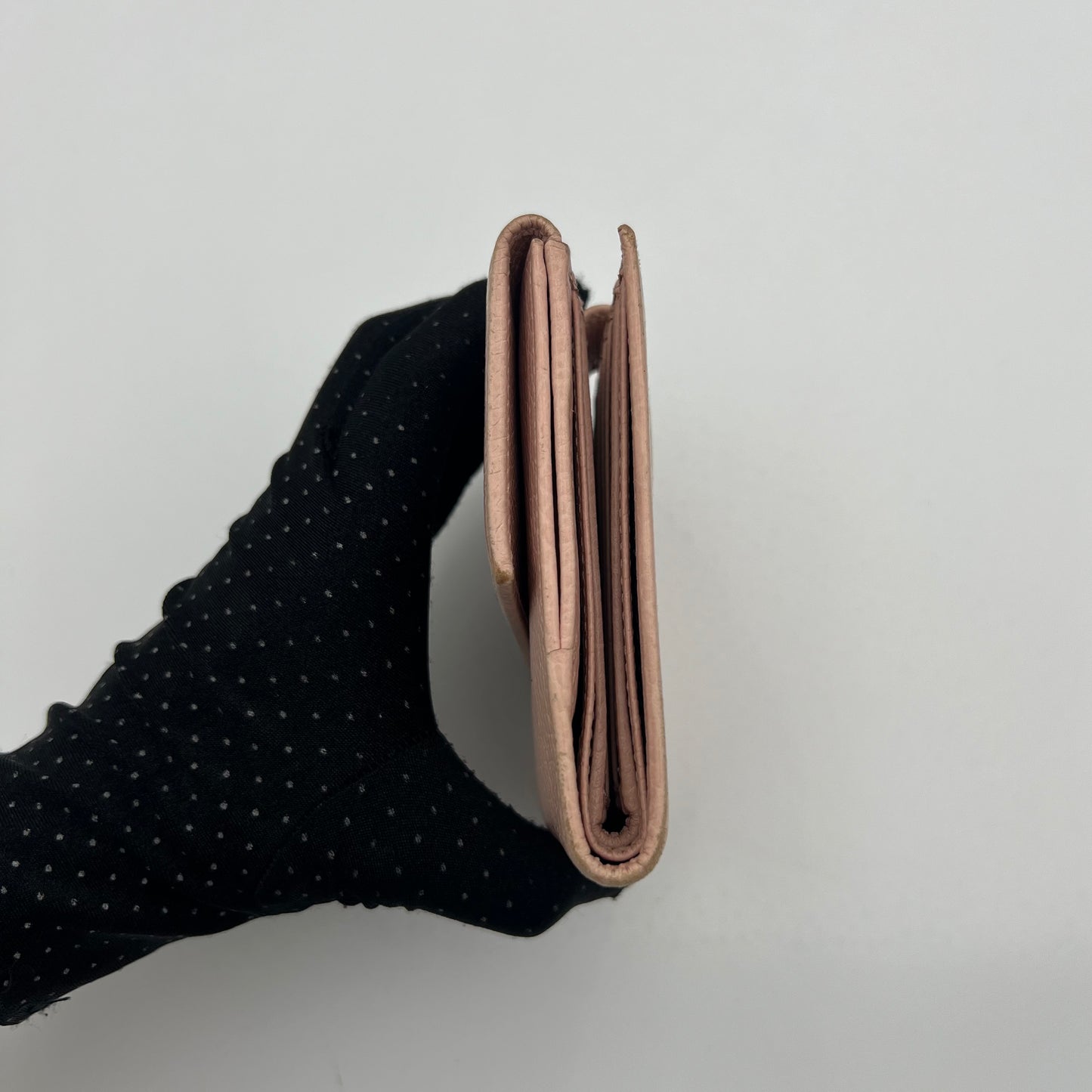 Gucci Light Pink Marmont Short Compact Wallet
