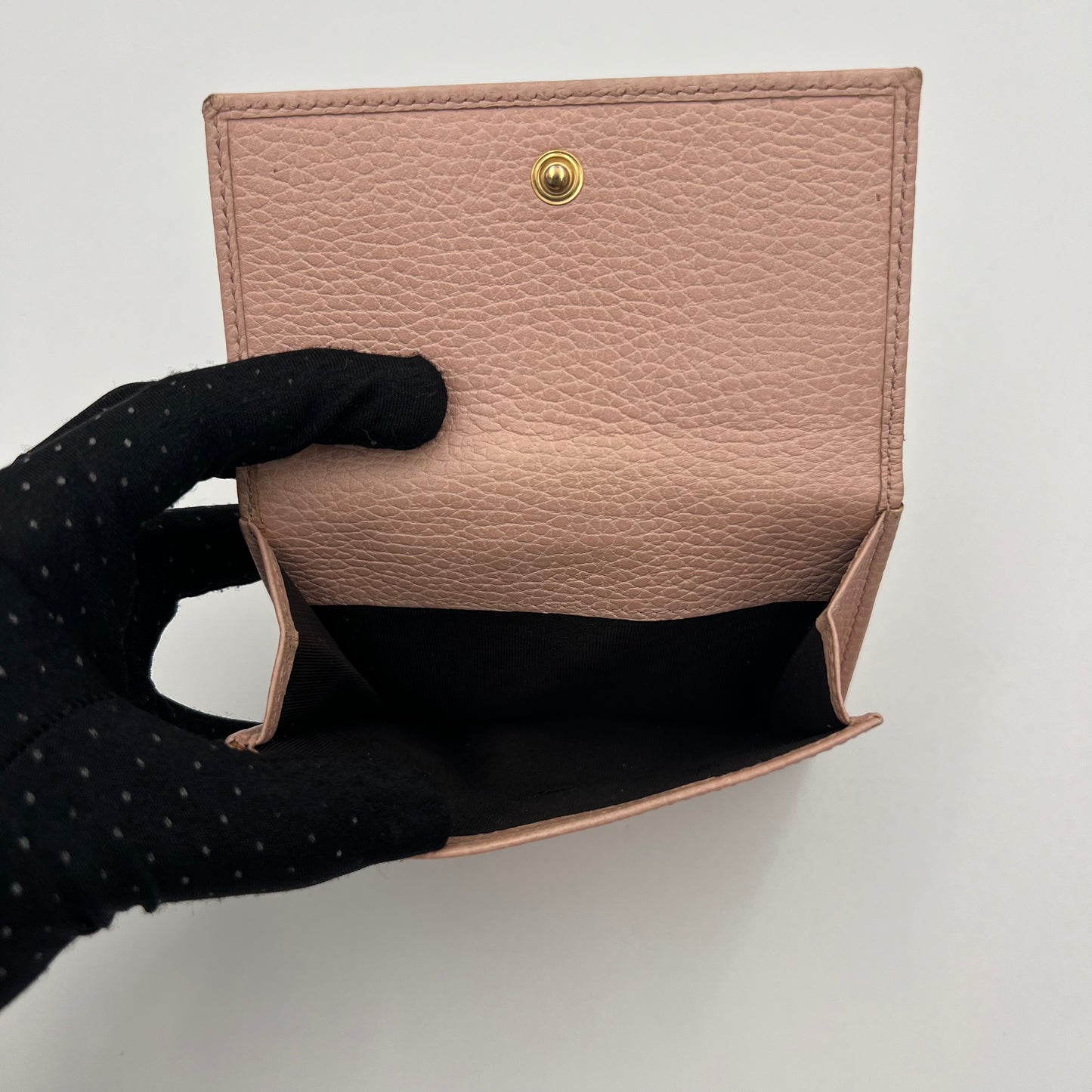 Gucci Light Pink Marmont Short Compact Wallet