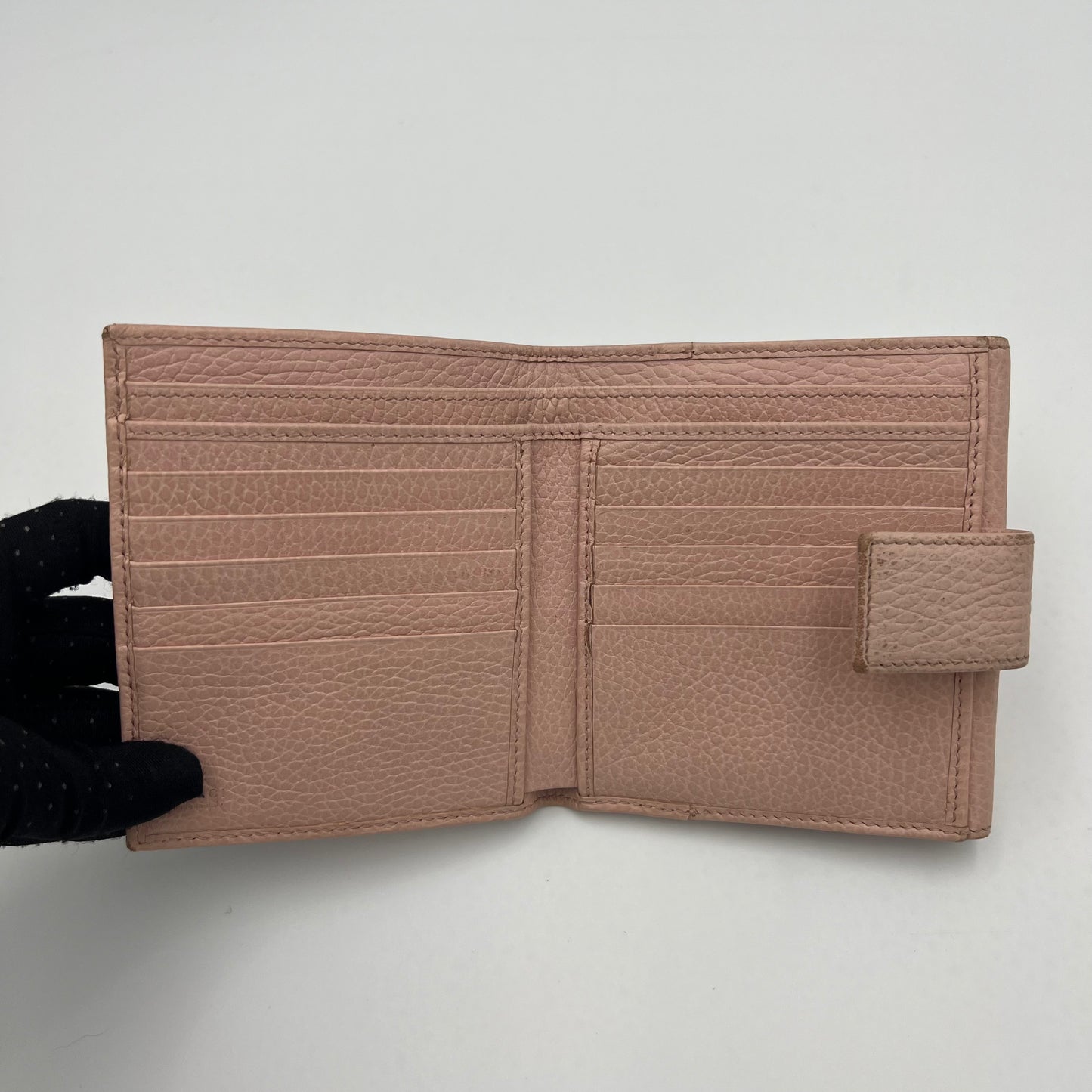 Gucci Light Pink Marmont Short Compact Wallet