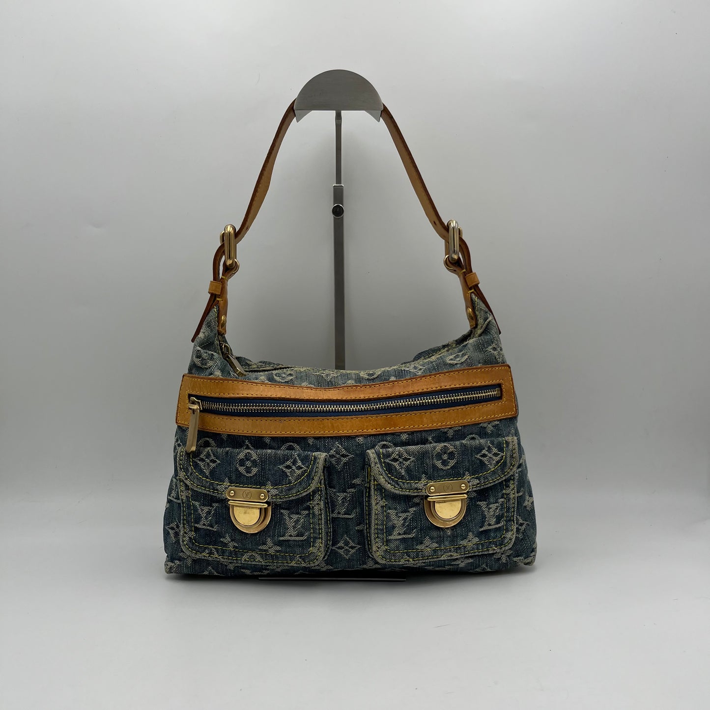 LV Monogram Denim Baggy PM
