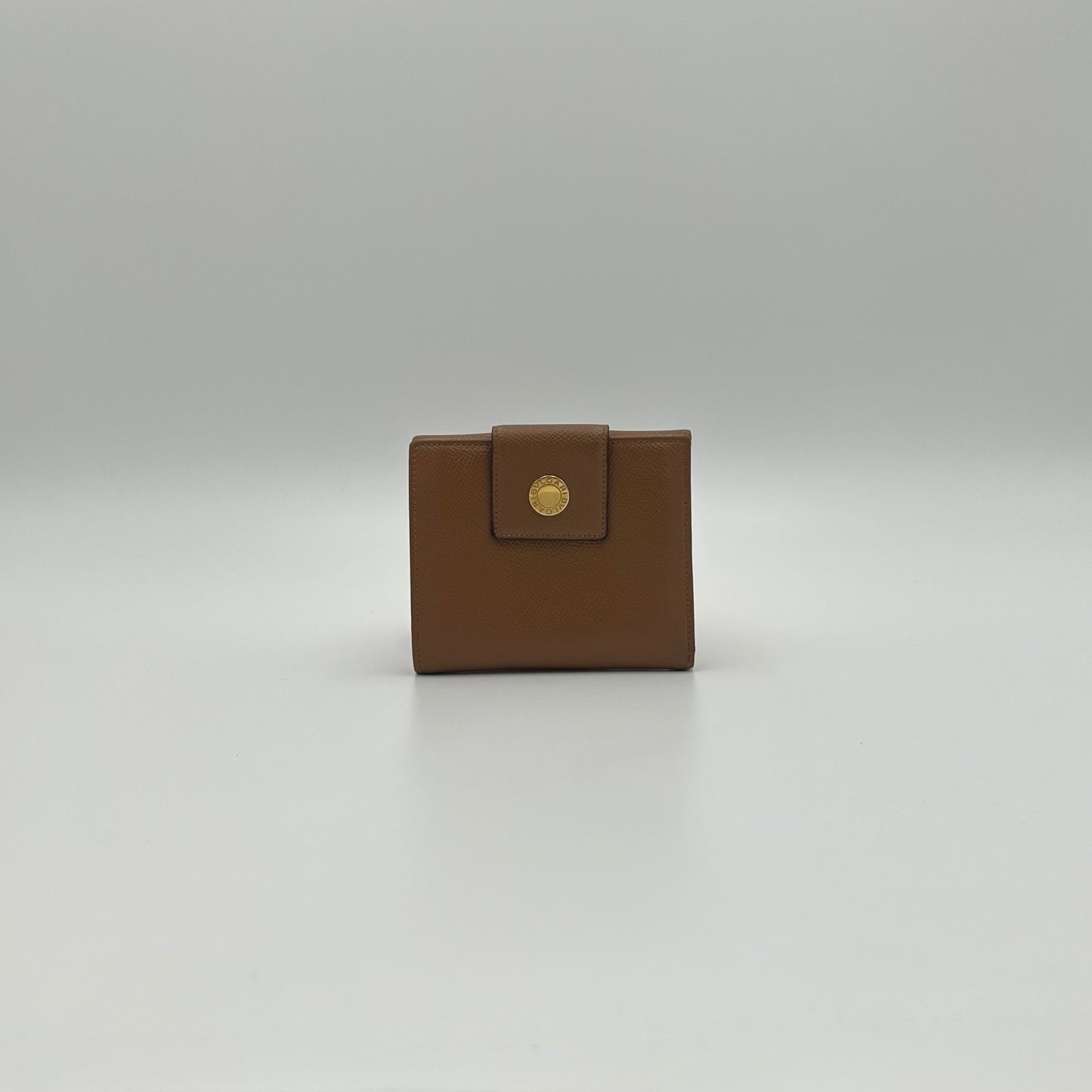 Bvlgari Brown Leather Bifold Wallet