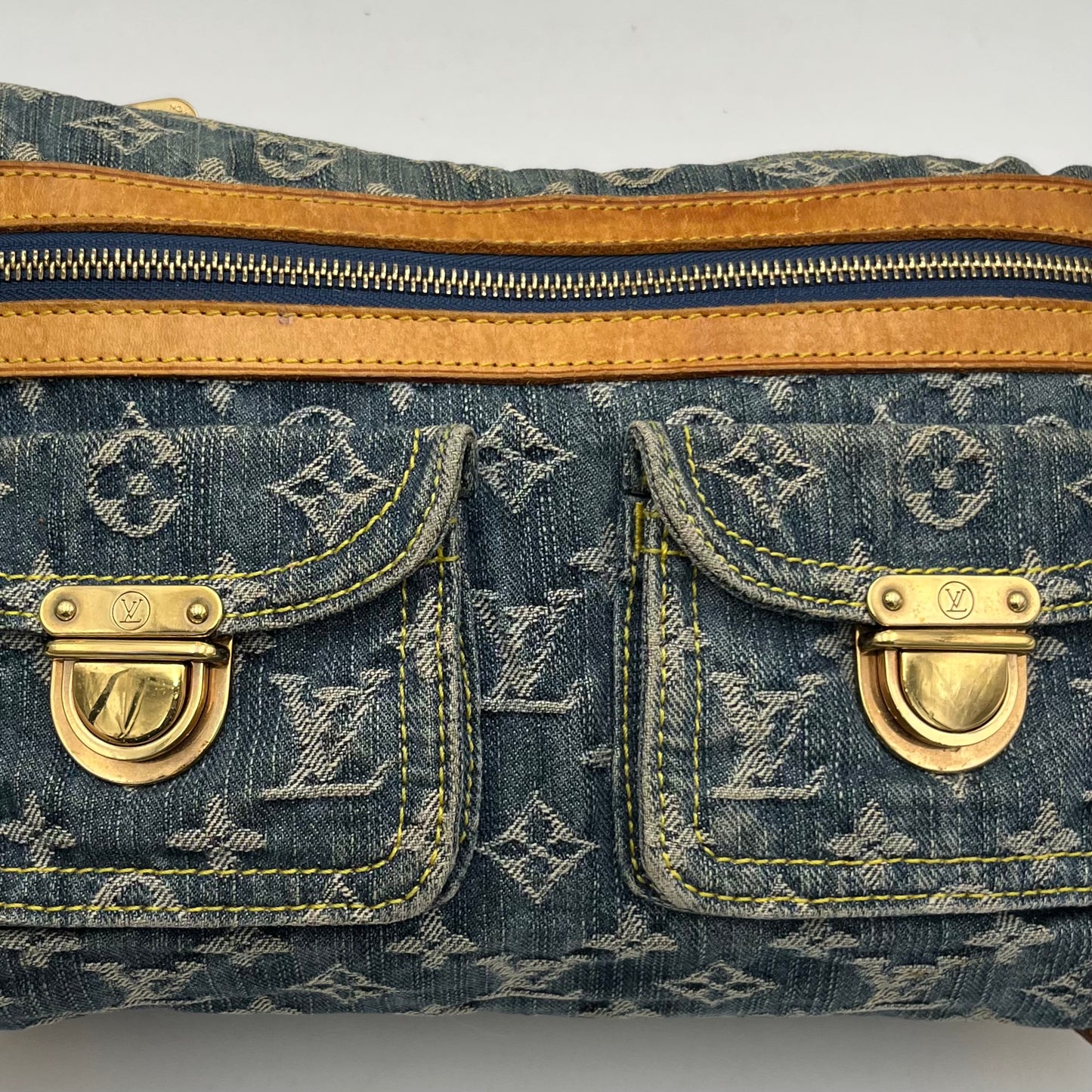 LV Monogram Denim Baggy PM