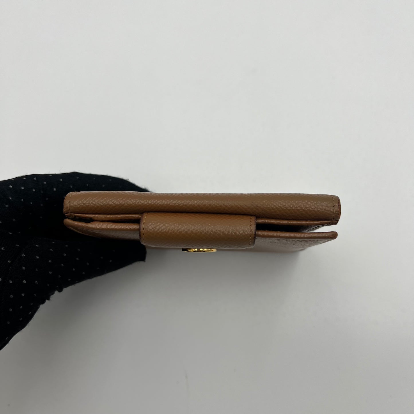 Bvlgari Brown Leather Bifold Wallet