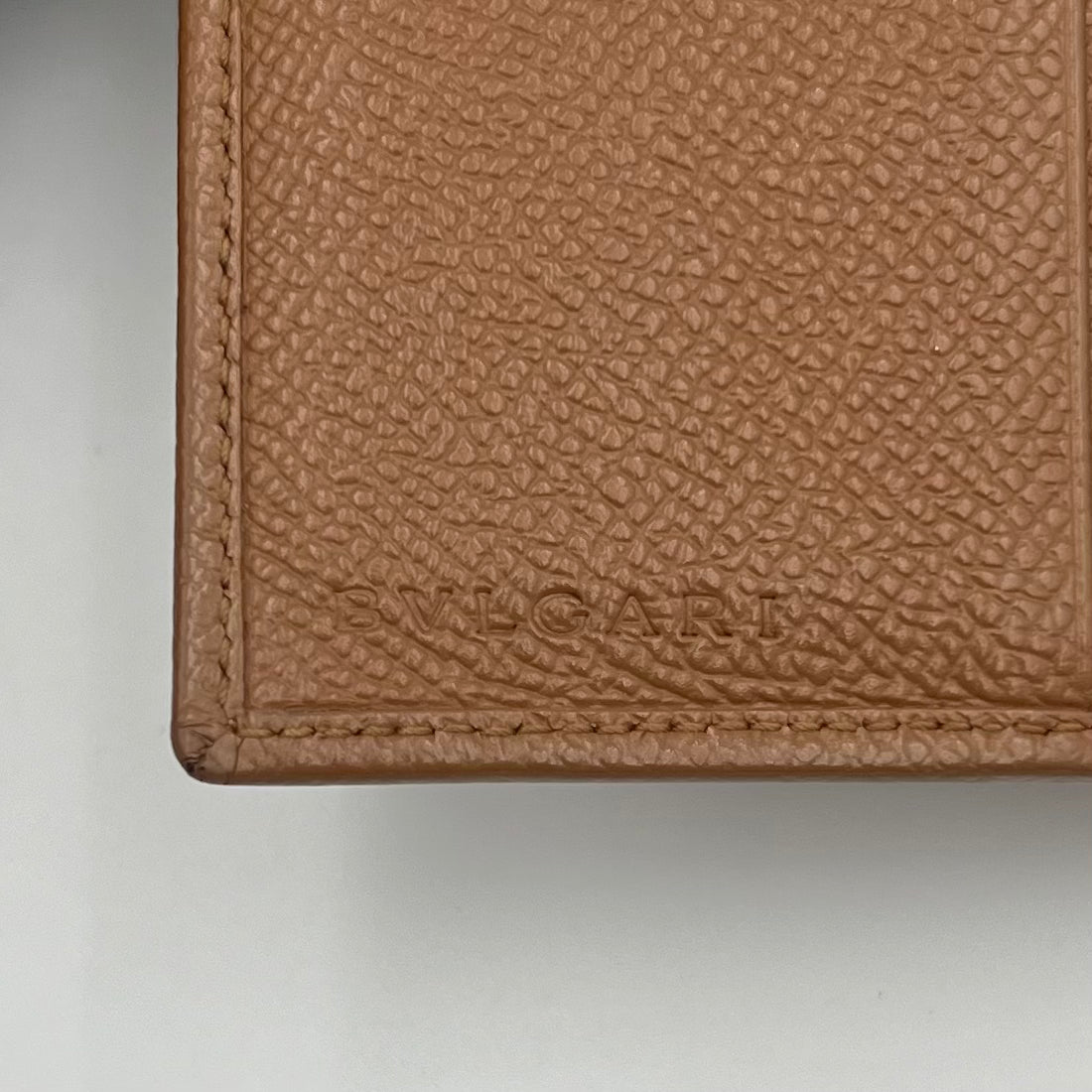 Bvlgari Brown Leather Bifold Wallet