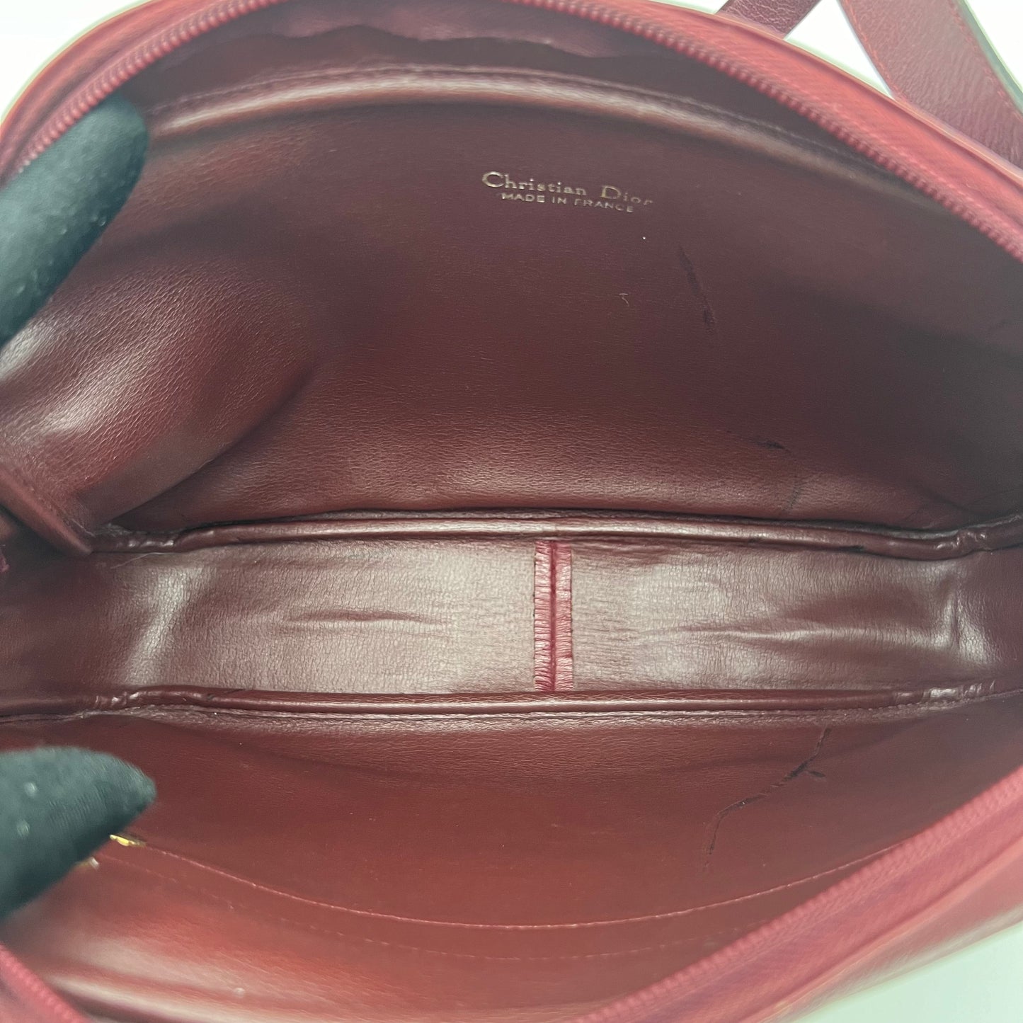 Christian Dior Burgundy Oblique Crossbody