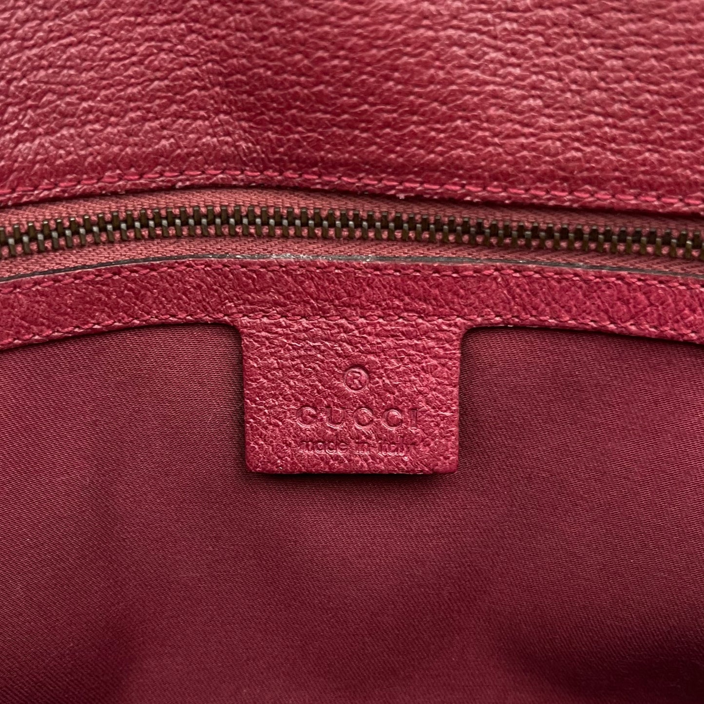 Gucci Pink GG Canvas and Leather Horsebit Shoulder Bag