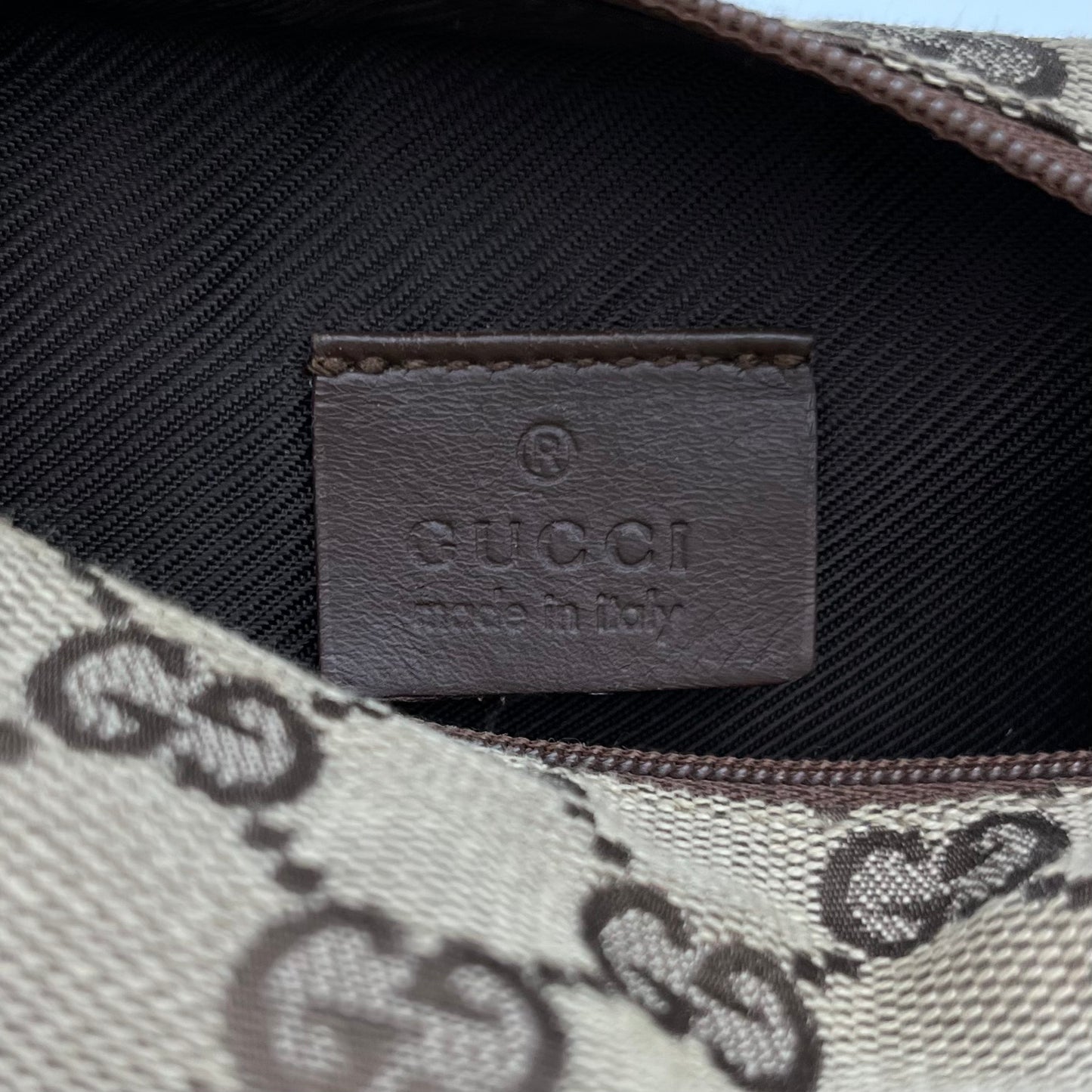 Gucci Brown Monogram Canvas and Leather Mini Handbag