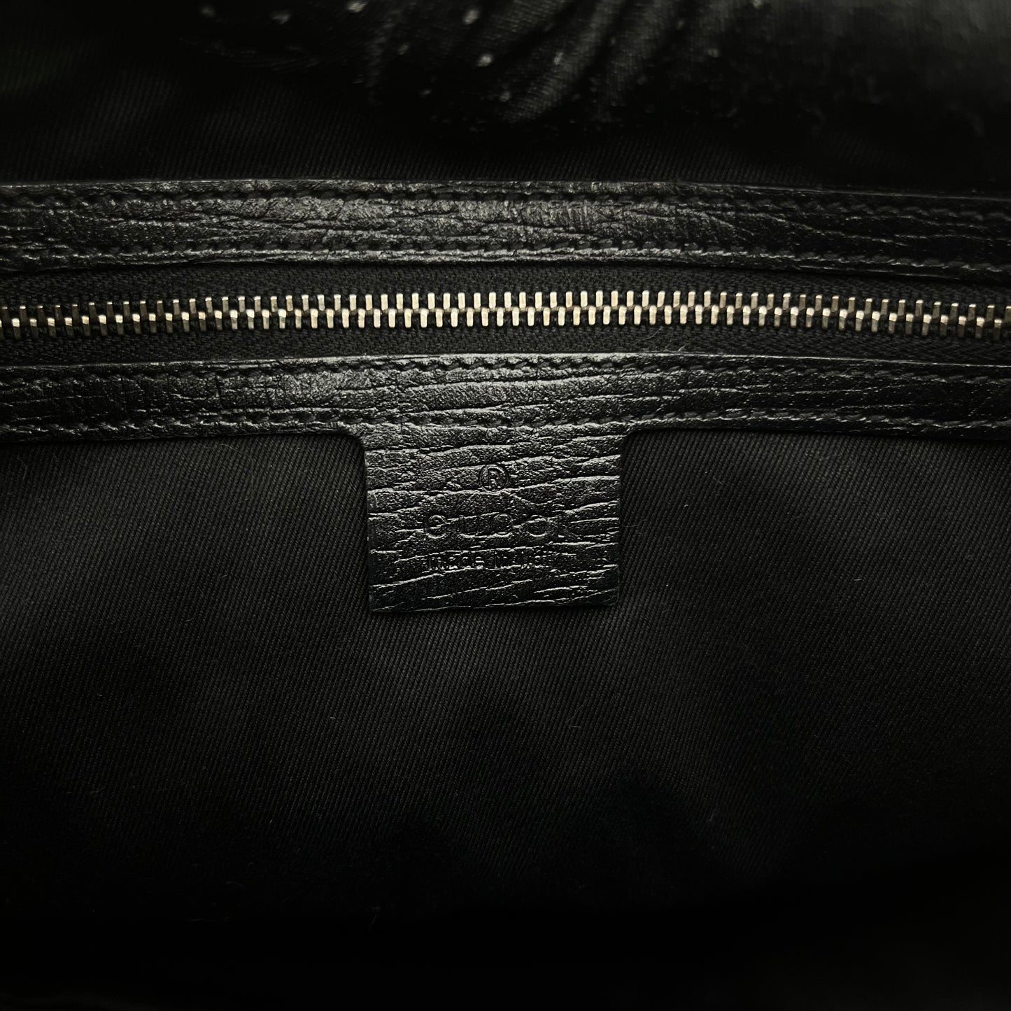 Gucci Black Monogram Canvas and Leather Horsebit Hobo Shoulder Bag