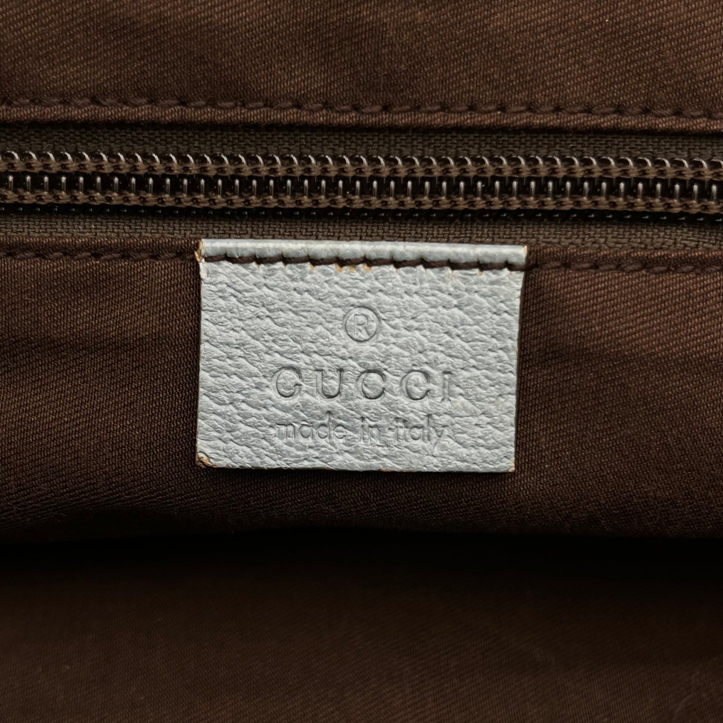 Gucci Beige Monogram Canvas and Leather Web Sherryline Boat Handbag