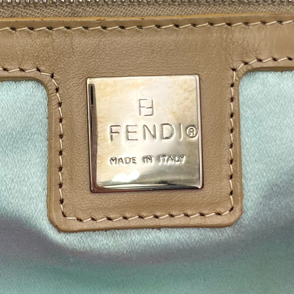 Fendi Fuchia Knitted Flap Baguette