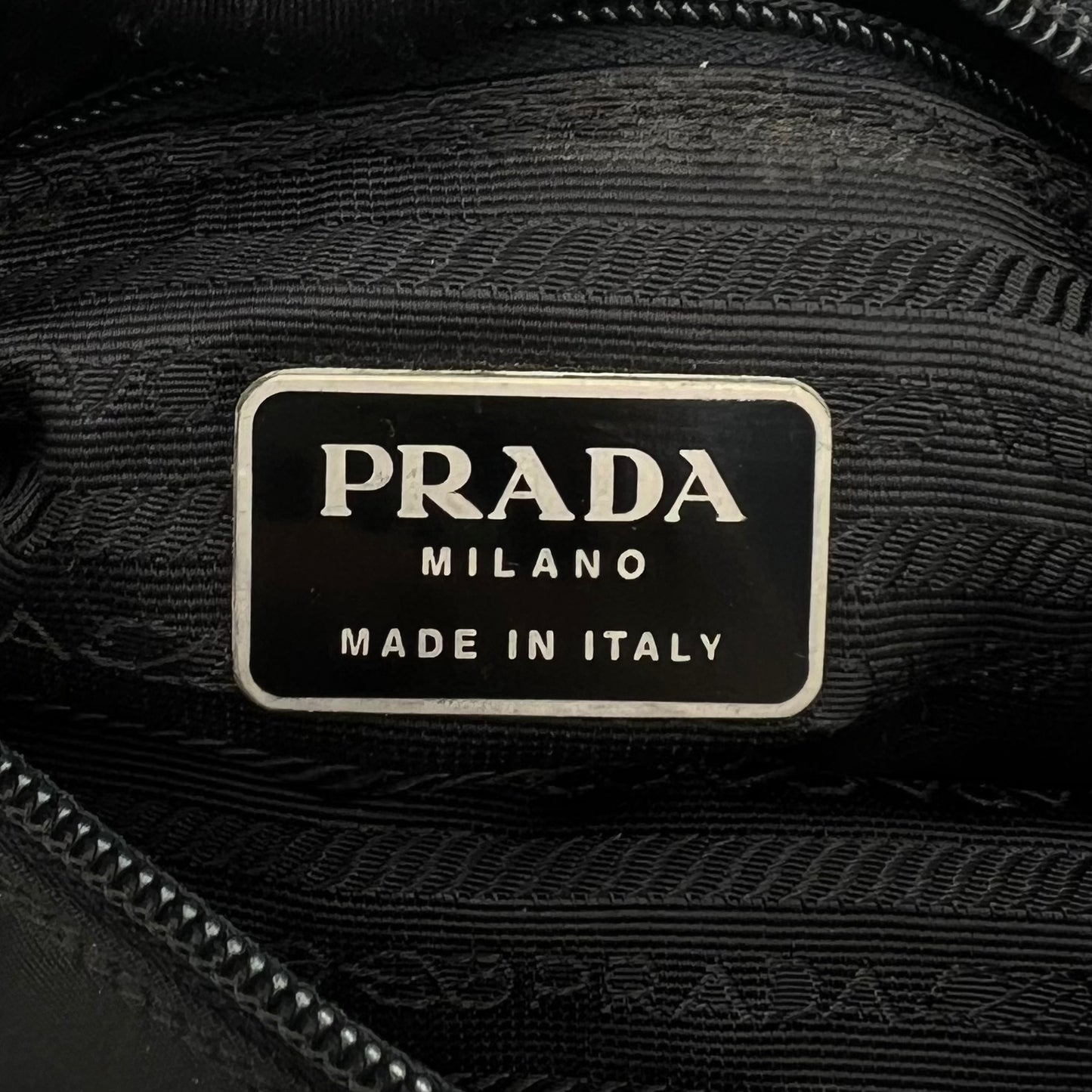 Prada Black Nylon Medium Zip Tote