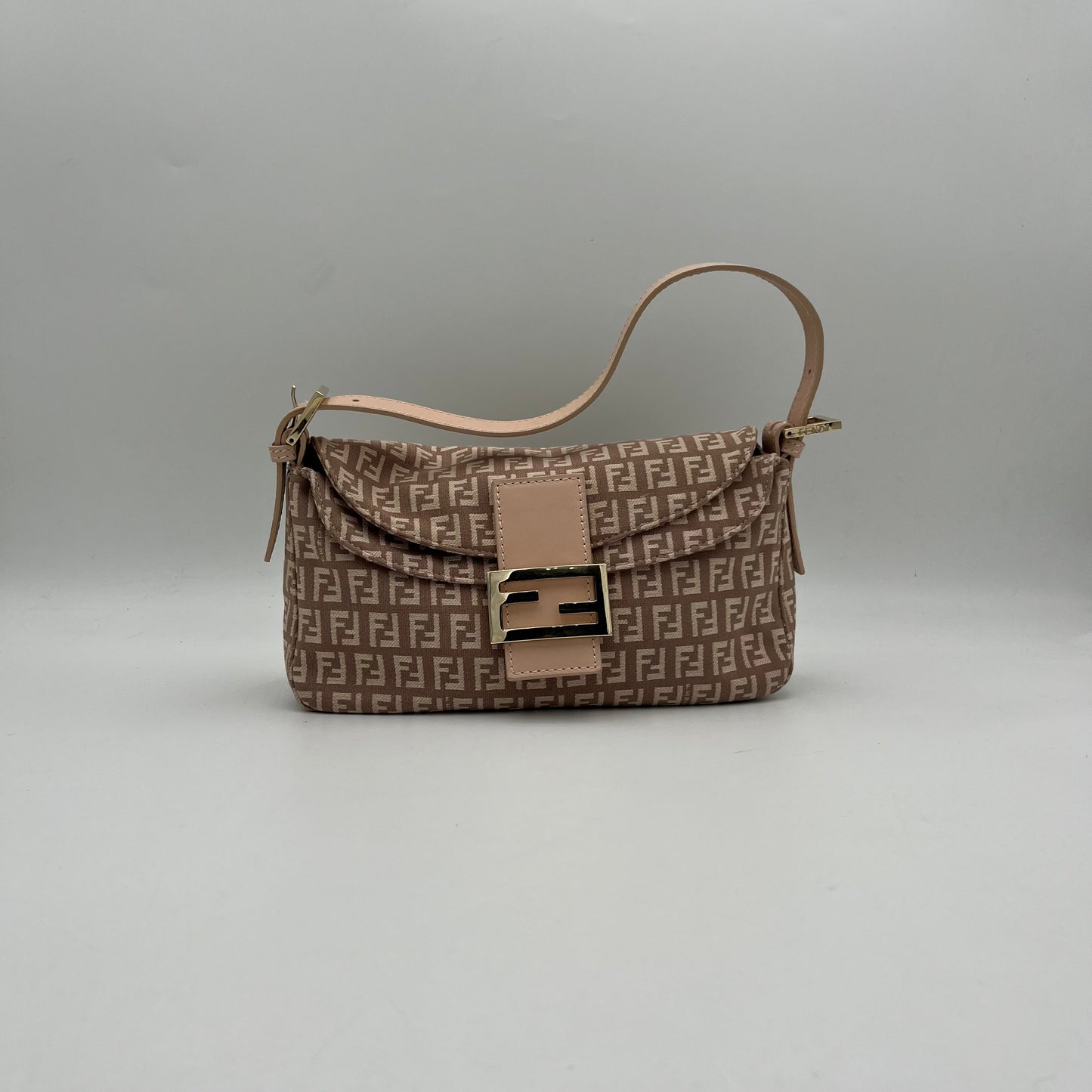 Fendi Pink Zucchino Baguette