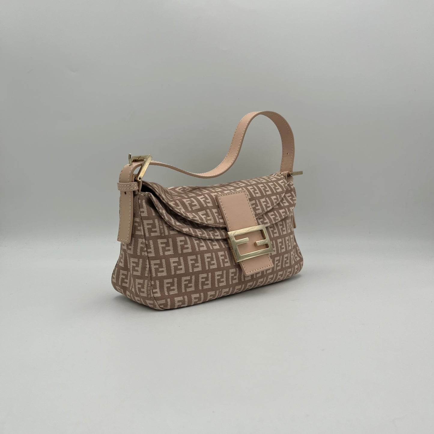 Fendi Pink Zucchino Baguette
