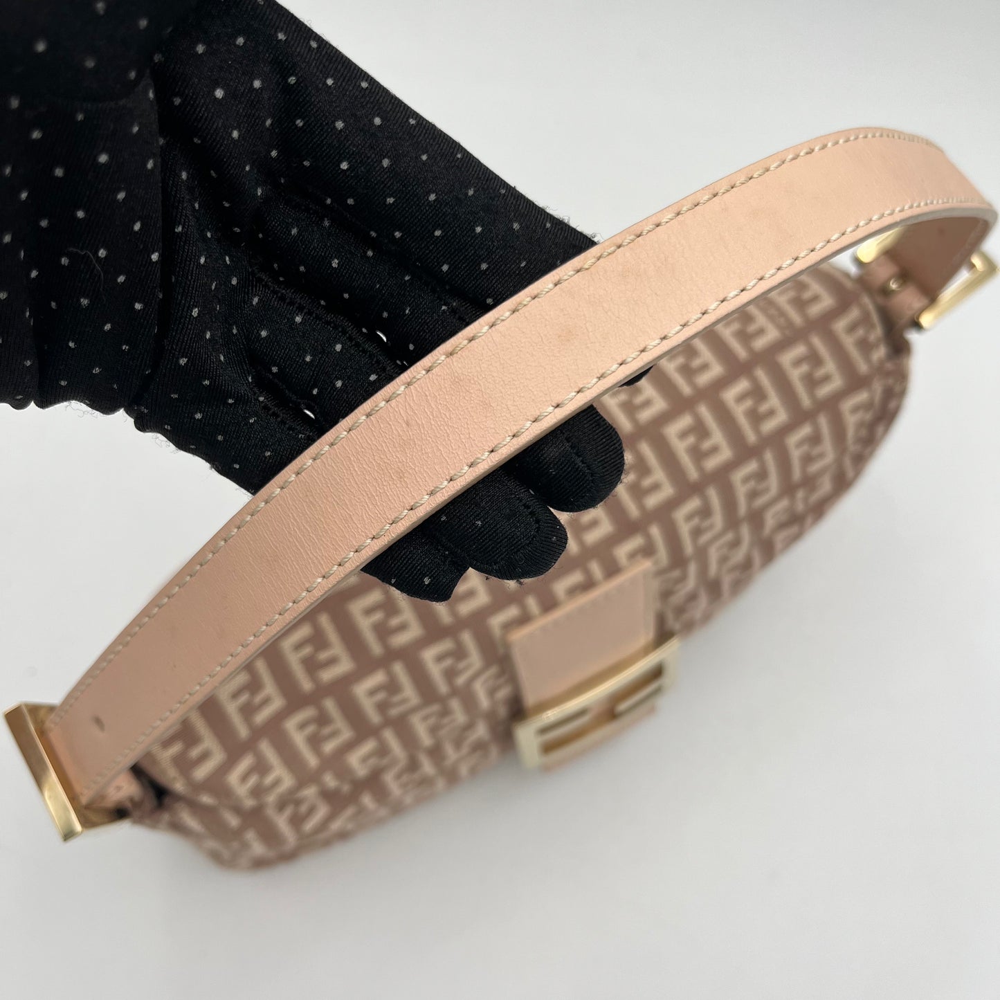 Fendi Pink Zucchino Baguette