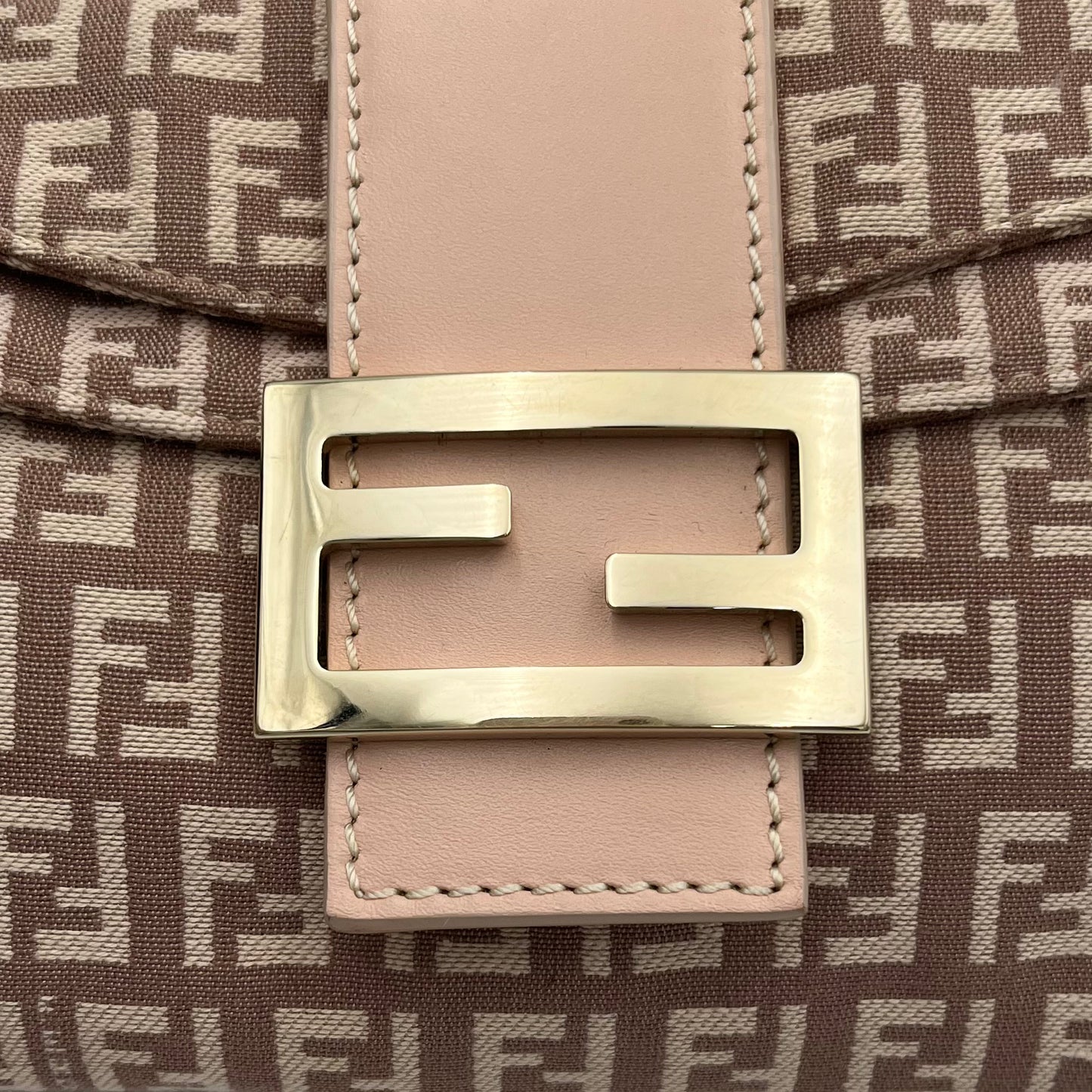 Fendi Pink Zucchino Baguette