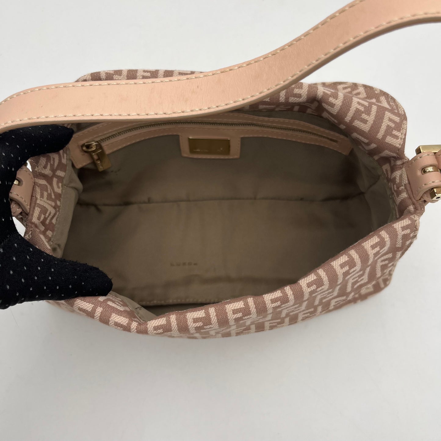 Fendi Pink Zucchino Baguette
