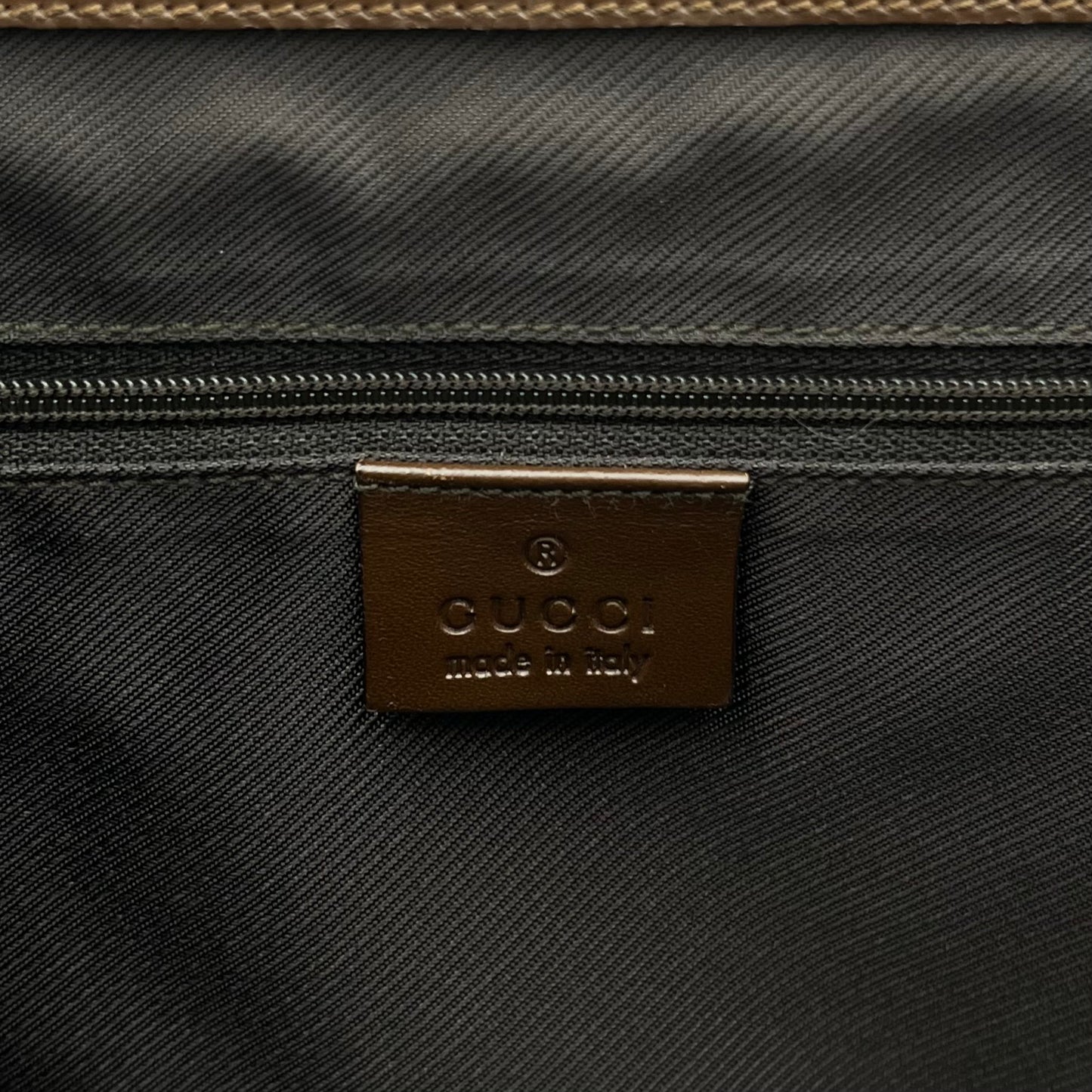 Gucci Brown Monogram Canvas and Leather Square Jackie