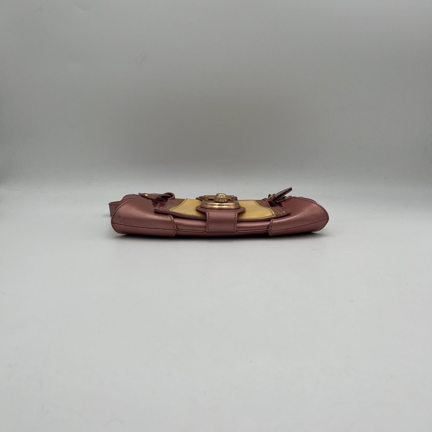 Fendi Pink Multicolor Patent Leather Baguette