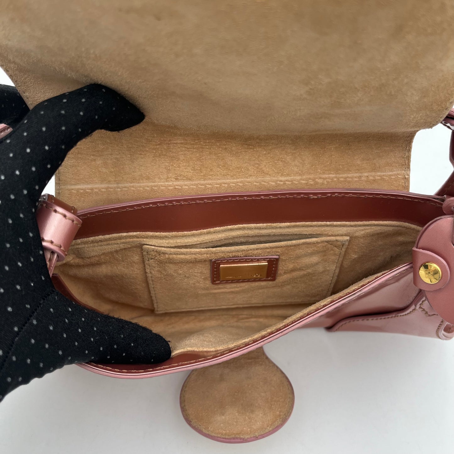 Fendi Pink Multicolor Patent Leather Baguette