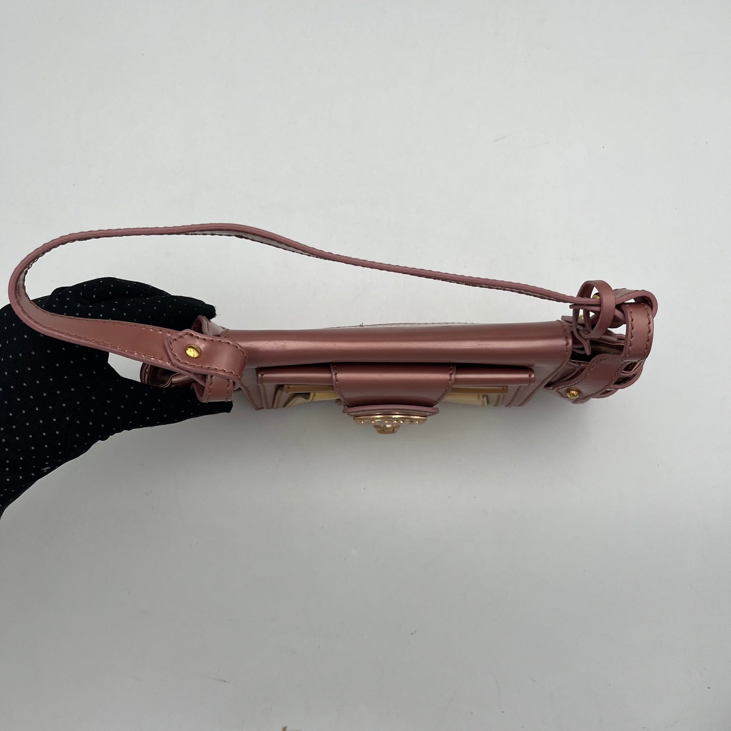 Fendi Pink Multicolor Patent Leather Baguette