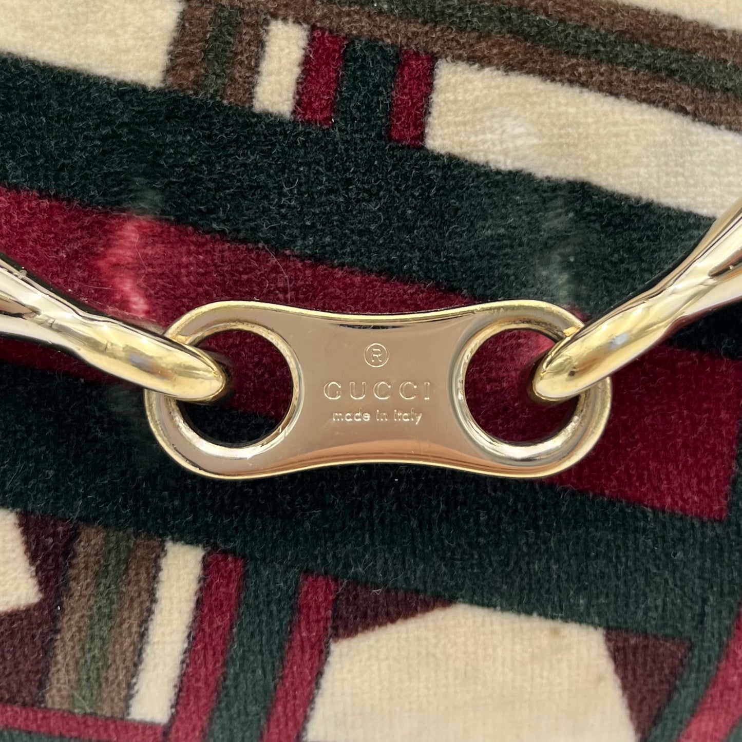 Gucci 85th Anniversary Velvet Horsebit Large Hobo Bag