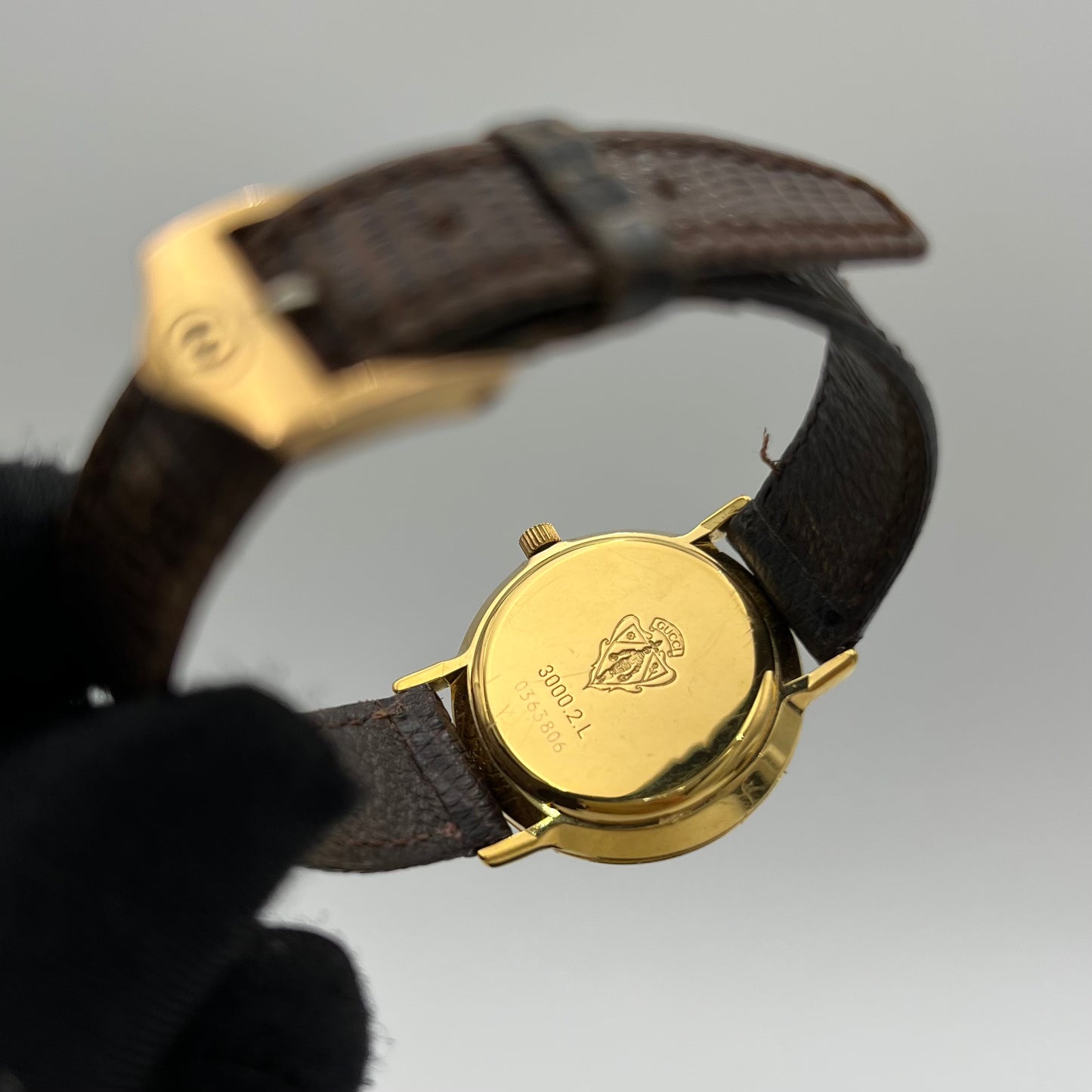 Gucci 3000.2L Round Sherryline Face Ladies Watch