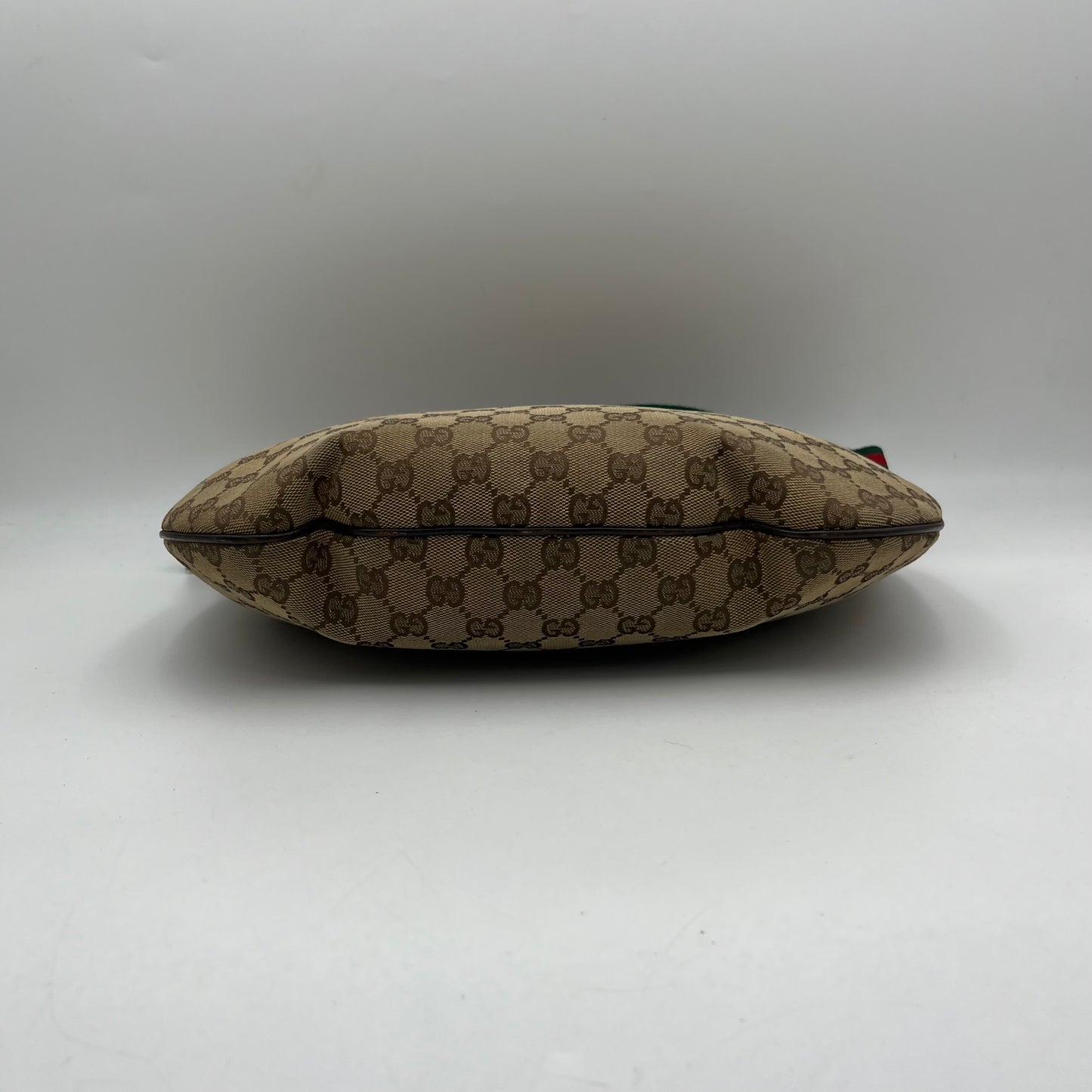 Gucci Monogram Canvas Web Sherryline Hobo Crossbody