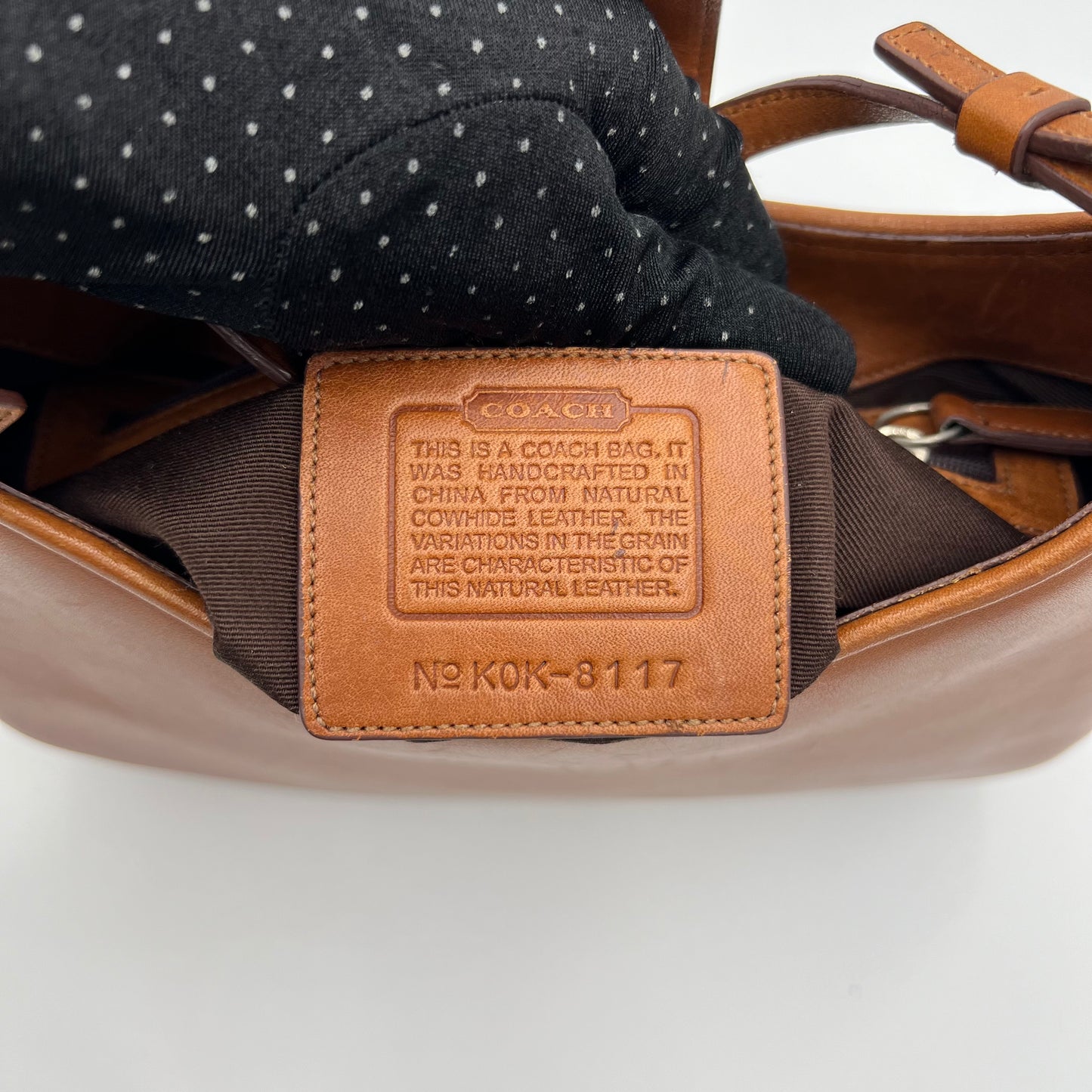 Coach Brown Leather Small Hobo Bag