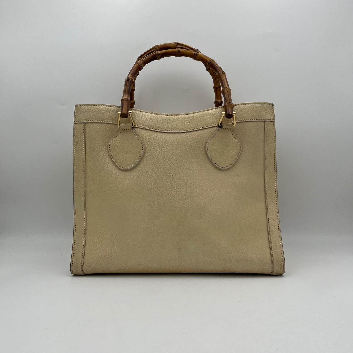 Gucci Vintage Beige Diana Bamboo Handbag
