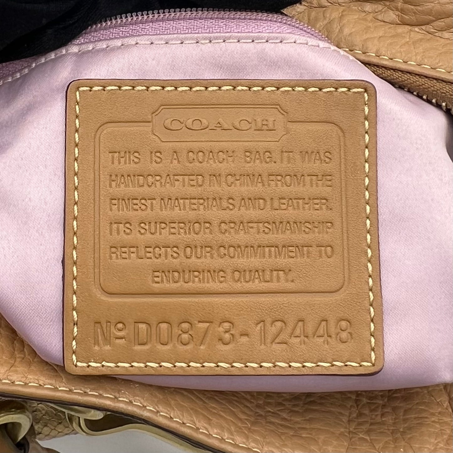 Coach Brown Patchwork Tote Bag