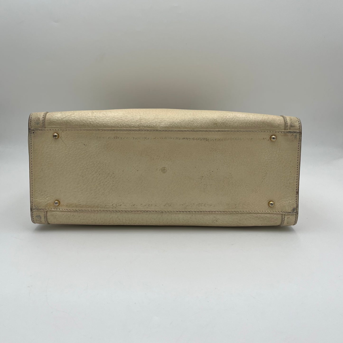 Gucci Vintage Beige Diana Bamboo Handbag