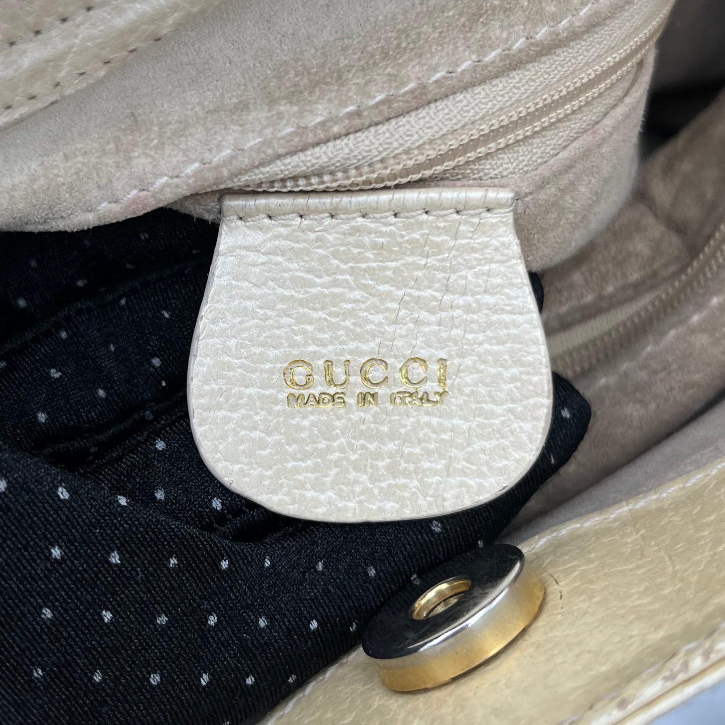 Gucci Vintage Beige Diana Bamboo Handbag