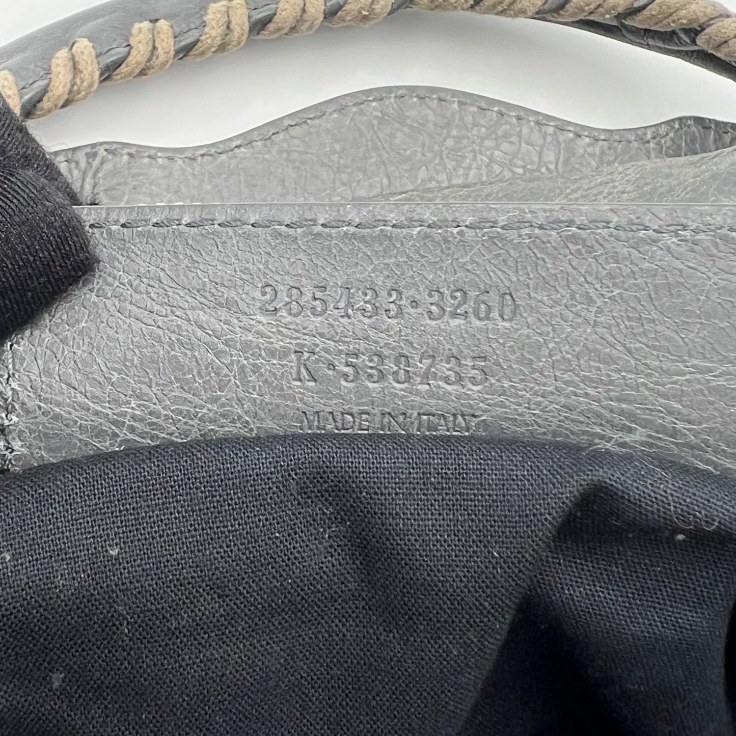 Balenciaga Gray Leather Giant 12 First Bag SHW